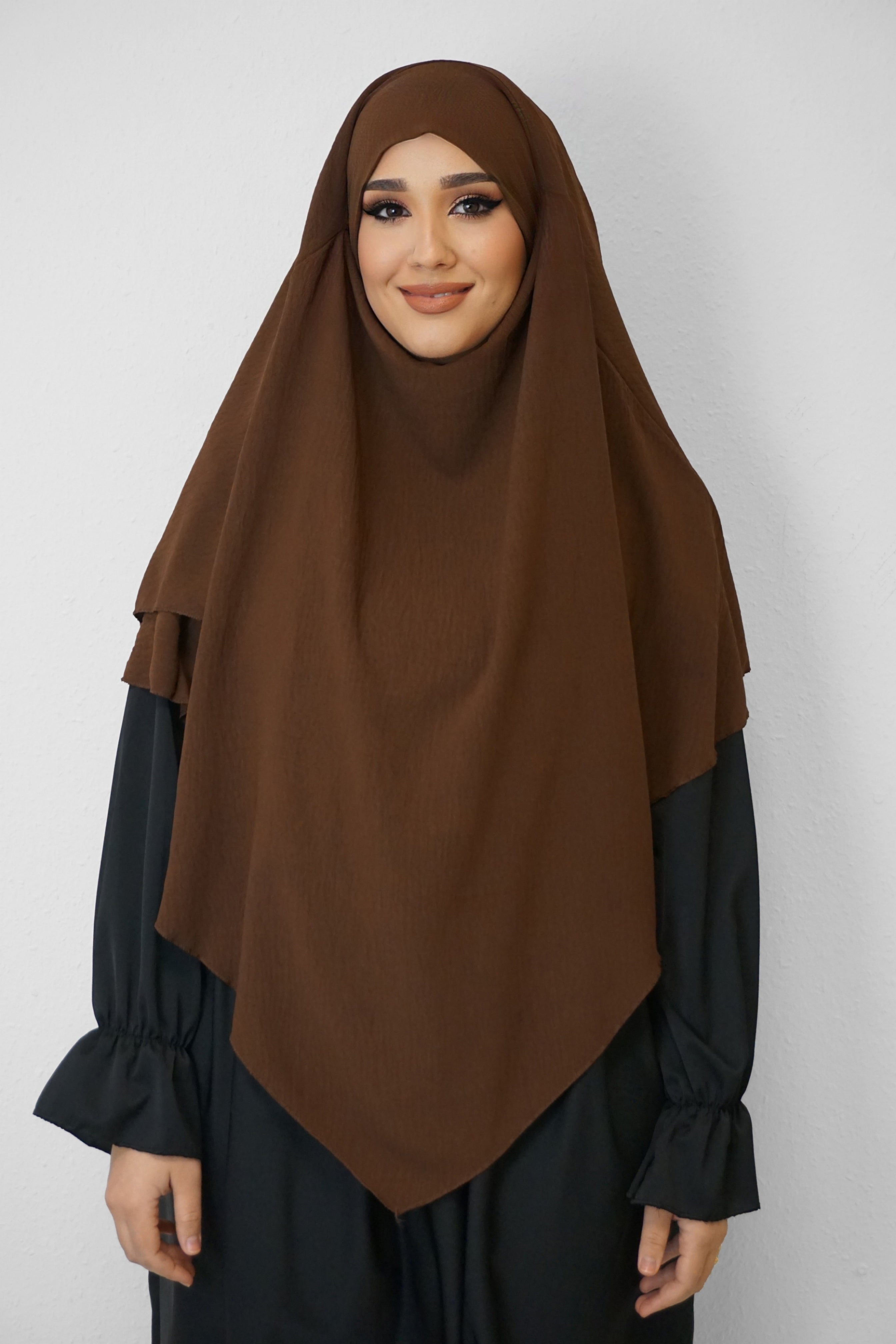 Jazz Khimar 2-lagig Braun
