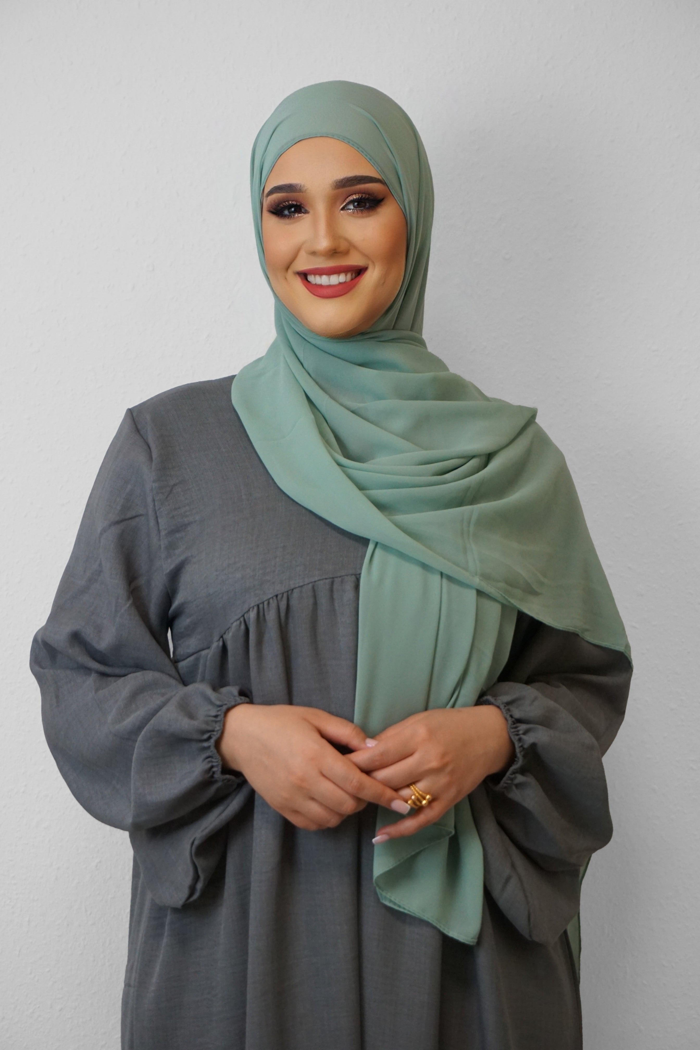 Chiffon XL Hijab Pistazie