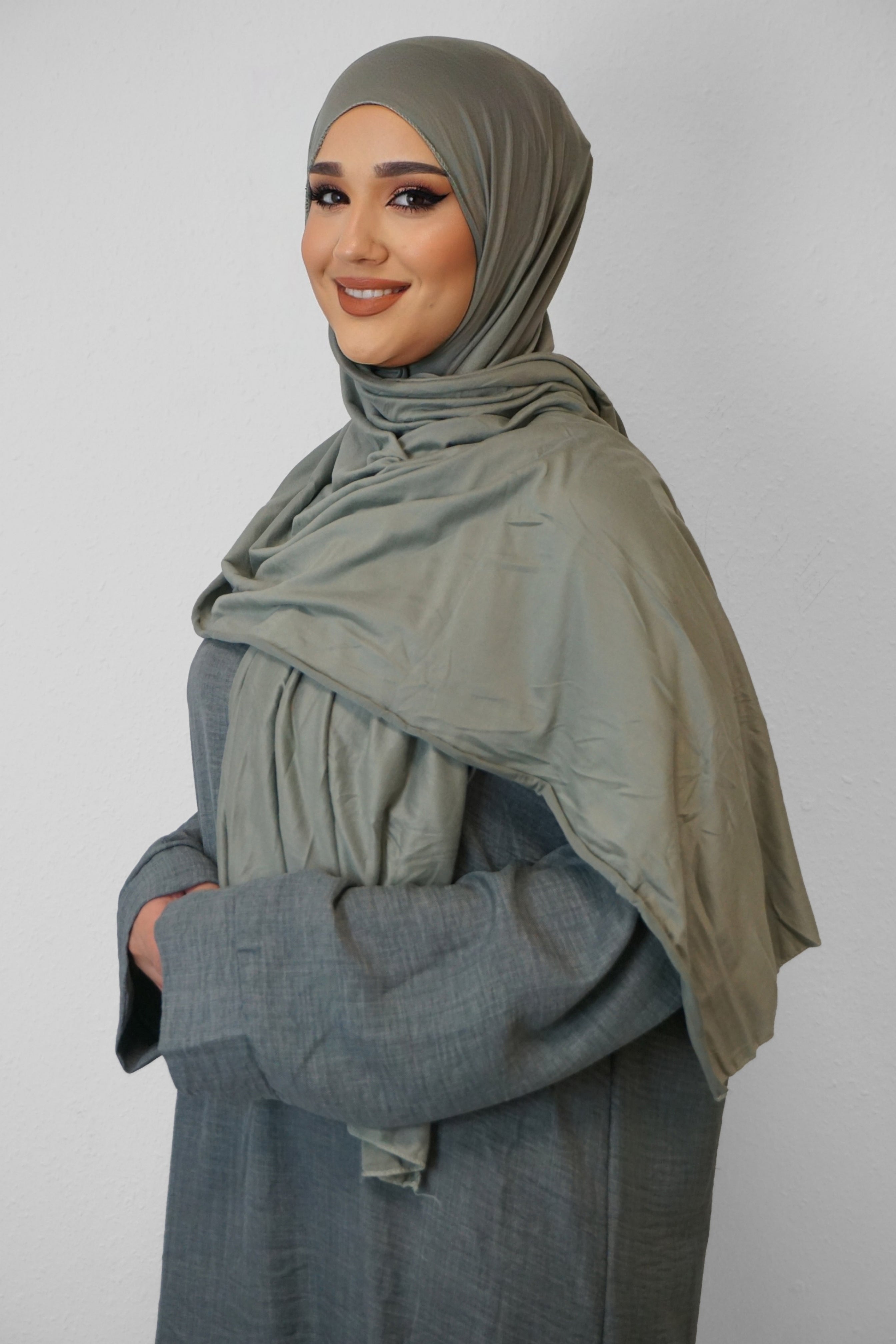 Jersey Hijab Fiza Hell-Khaki