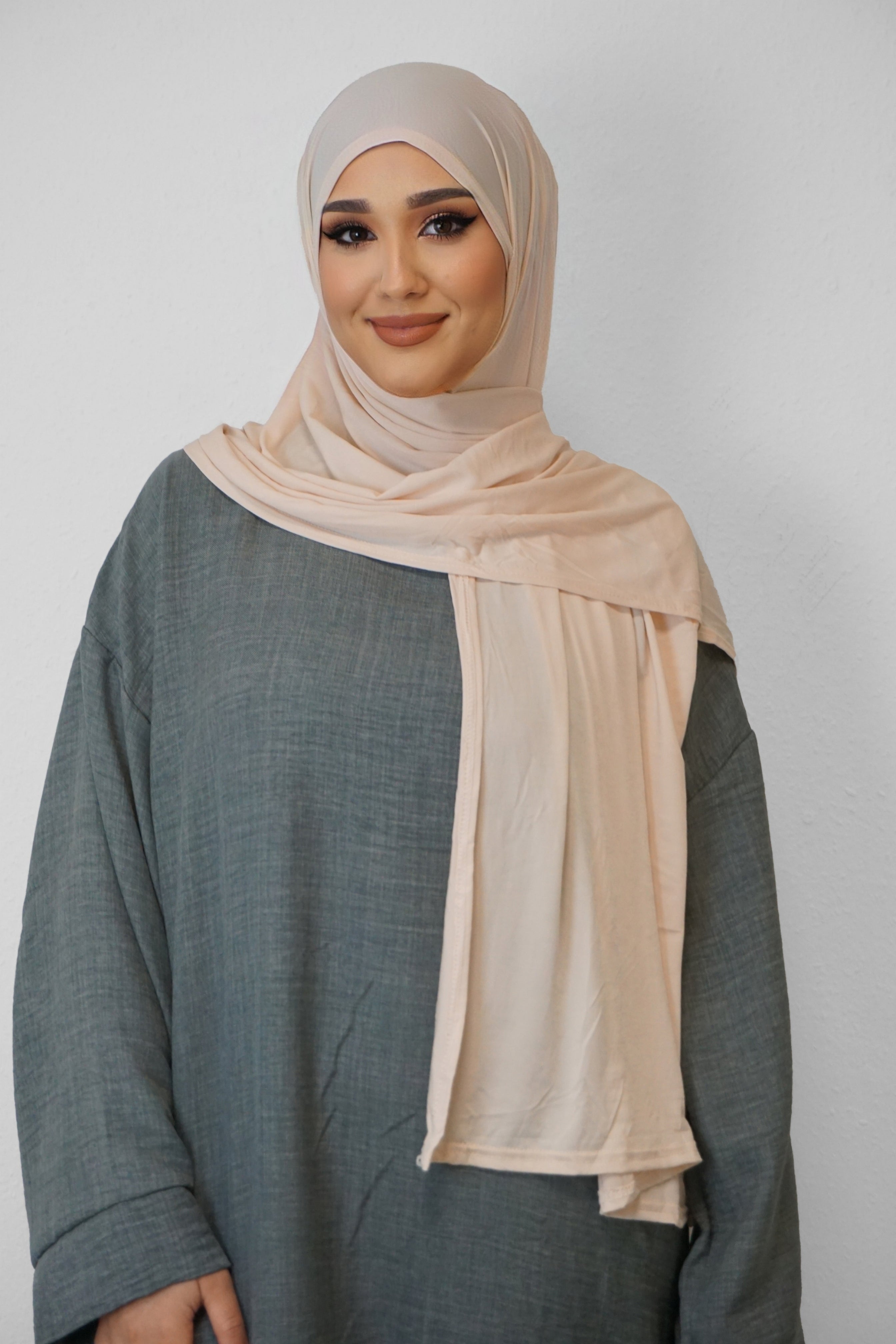 Premium Jersey Hijab Pfirsich