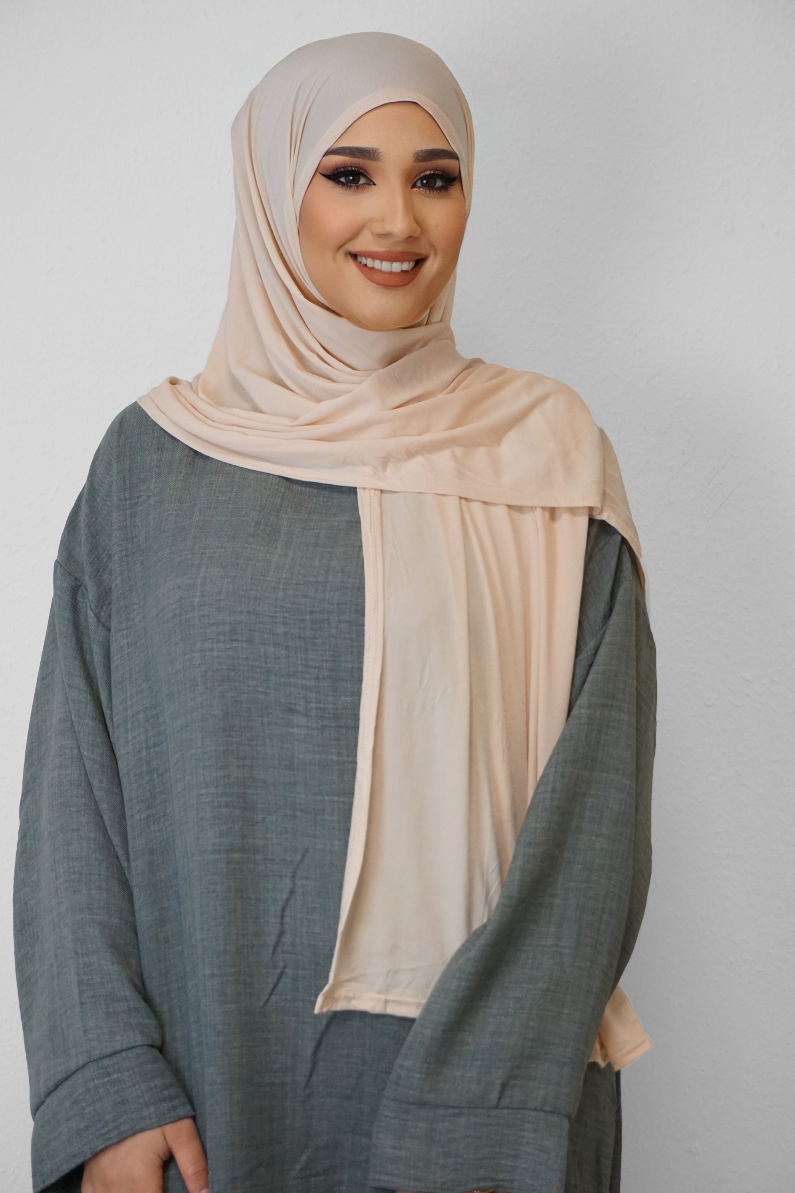 Premium Jersey Hijab Pfirsich