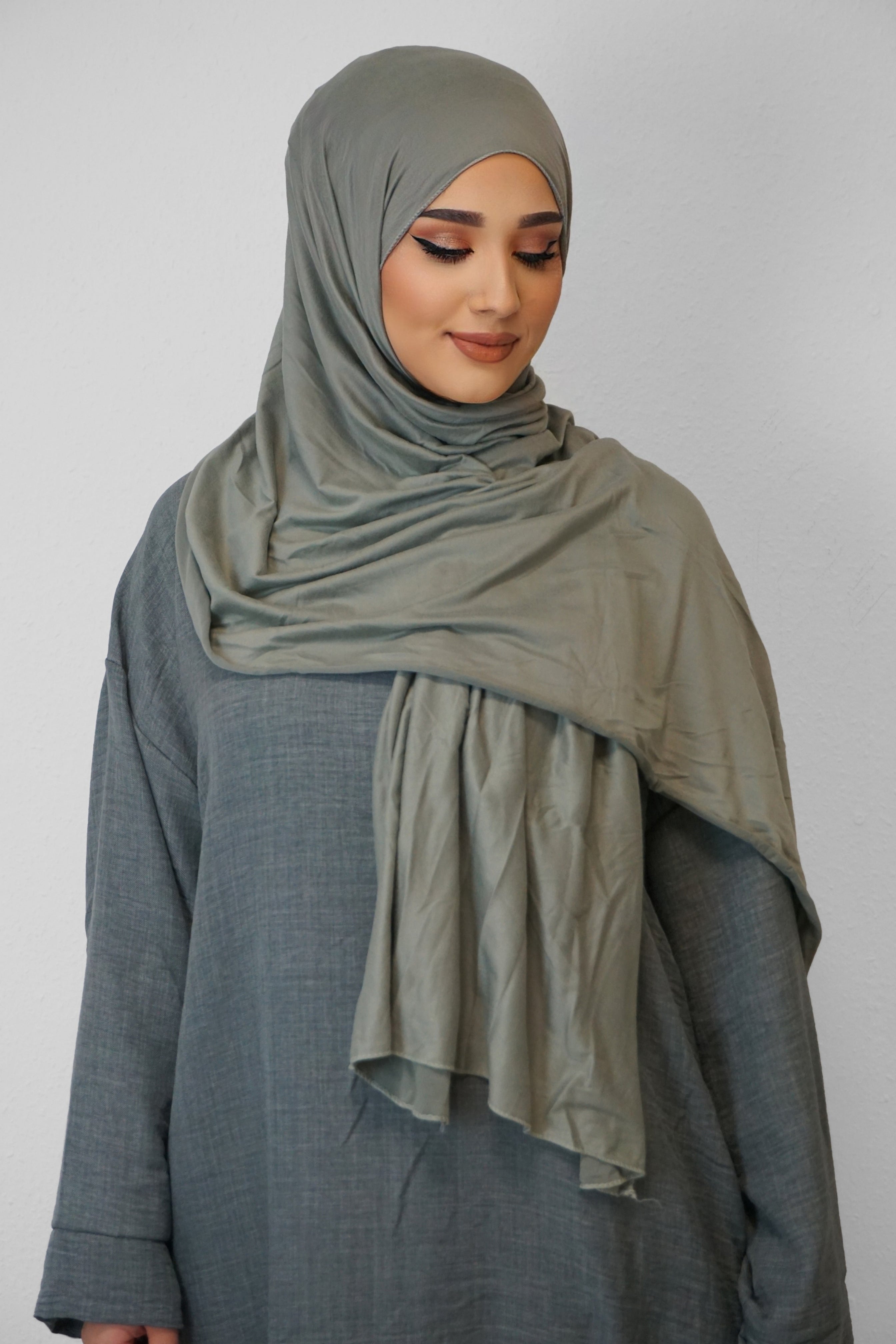 Jersey Hijab Fiza Hell-Khaki