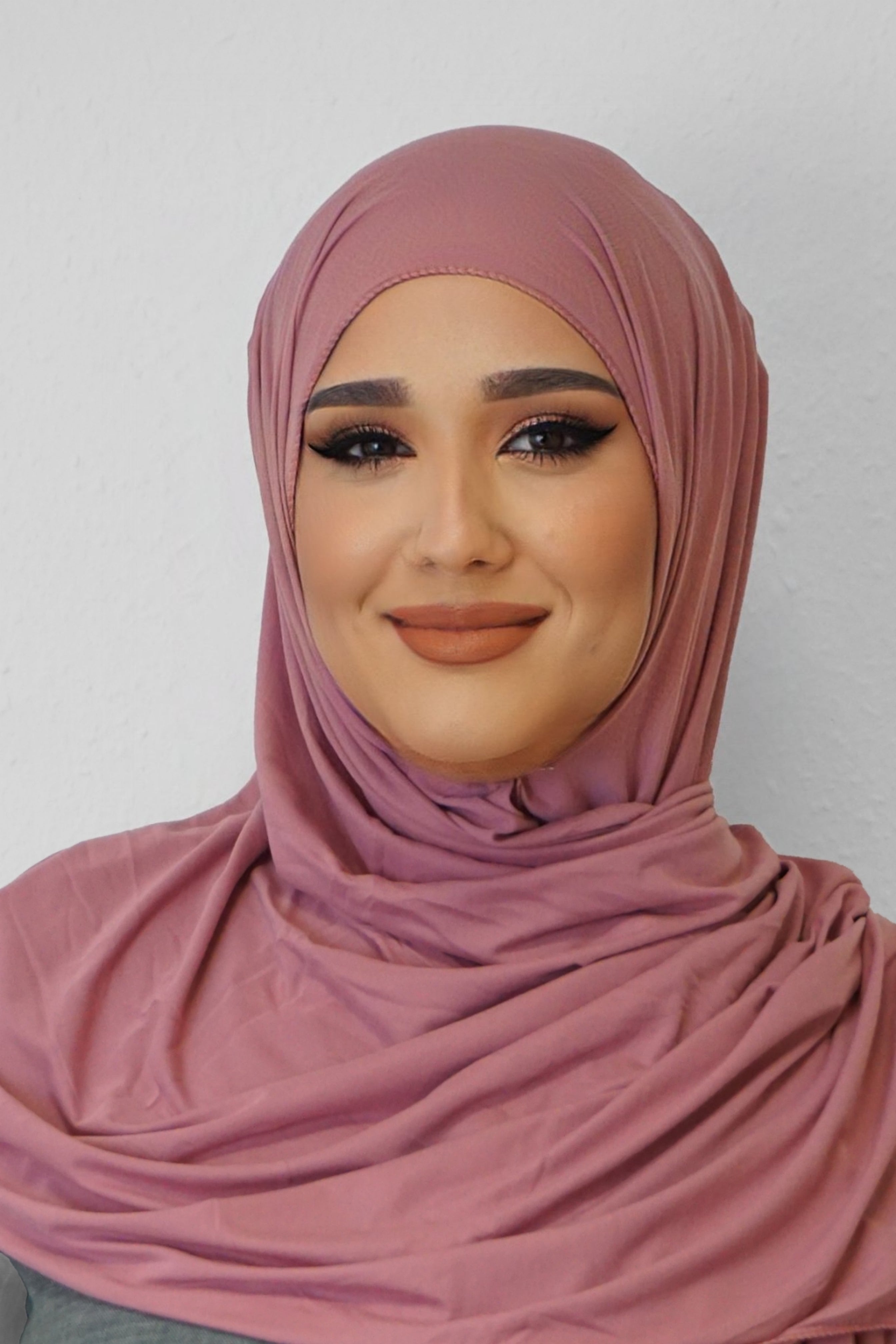Jersey Hijab Fiza Blush 2