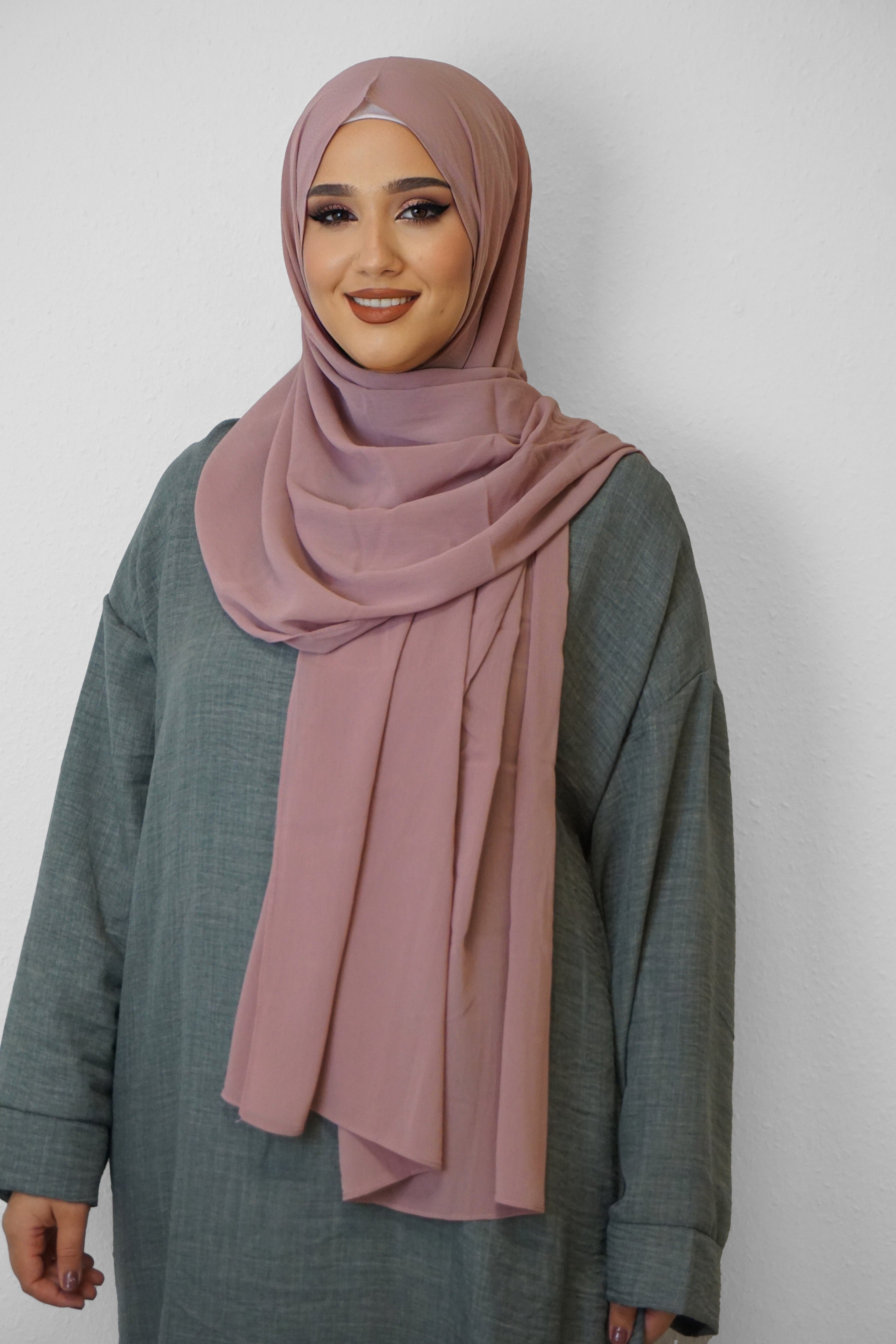 Crinkle Premium Chiffon Hijab Blush