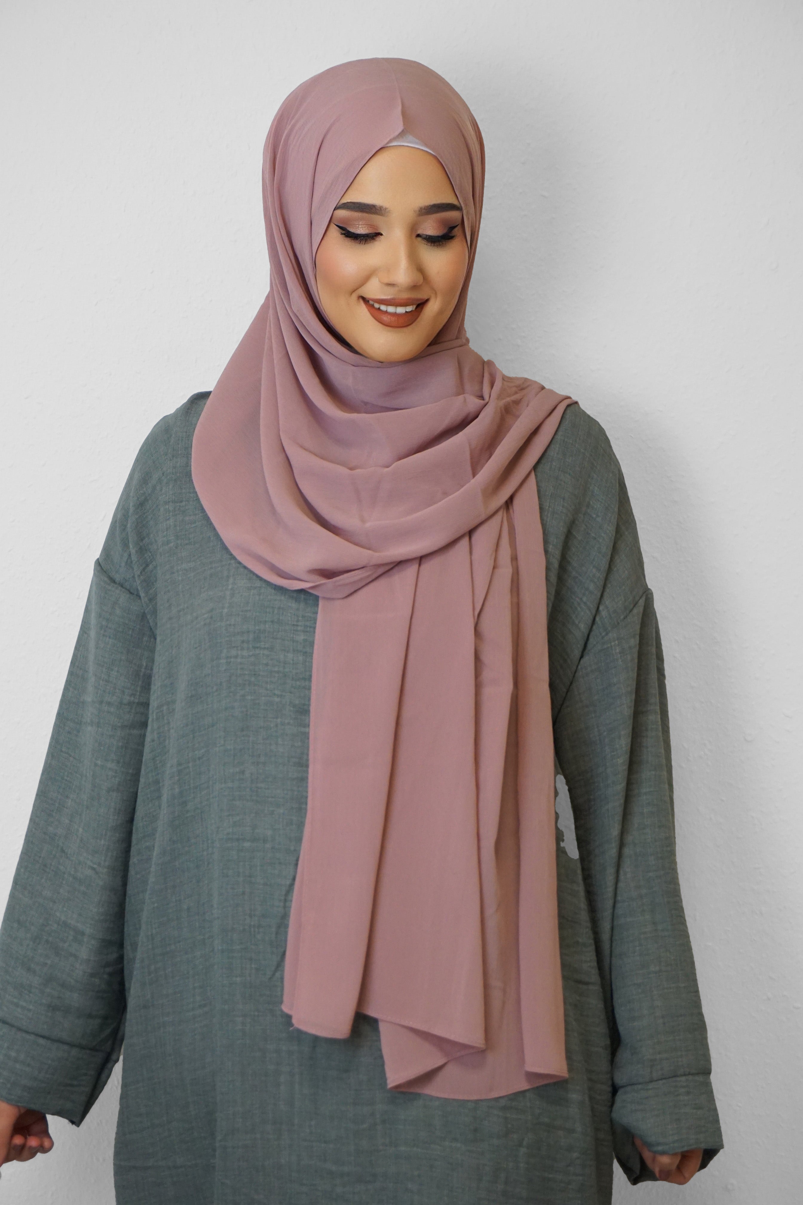 Crinkle Premium Chiffon Hijab Blush