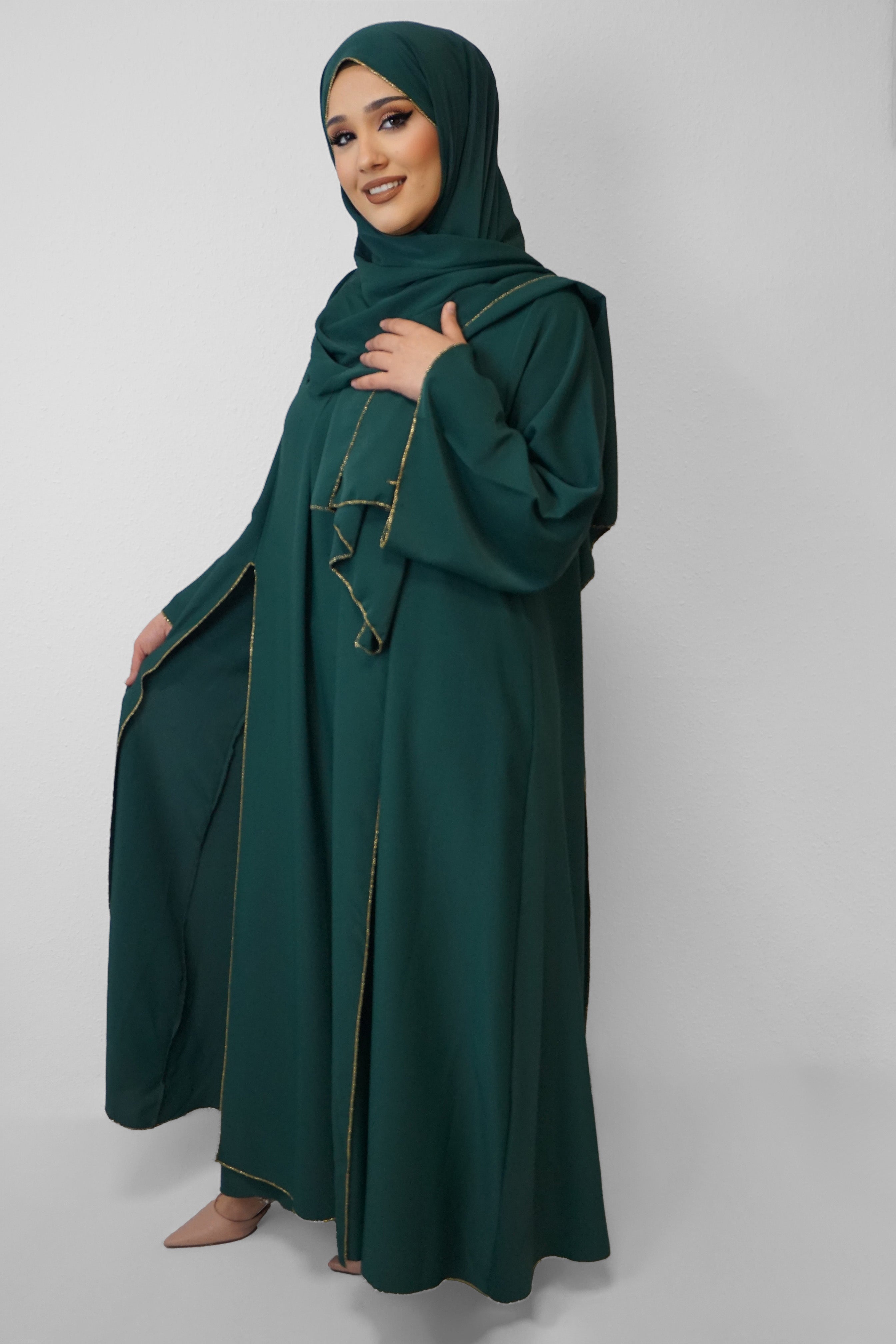 Abaya Muna Smaragdgrün