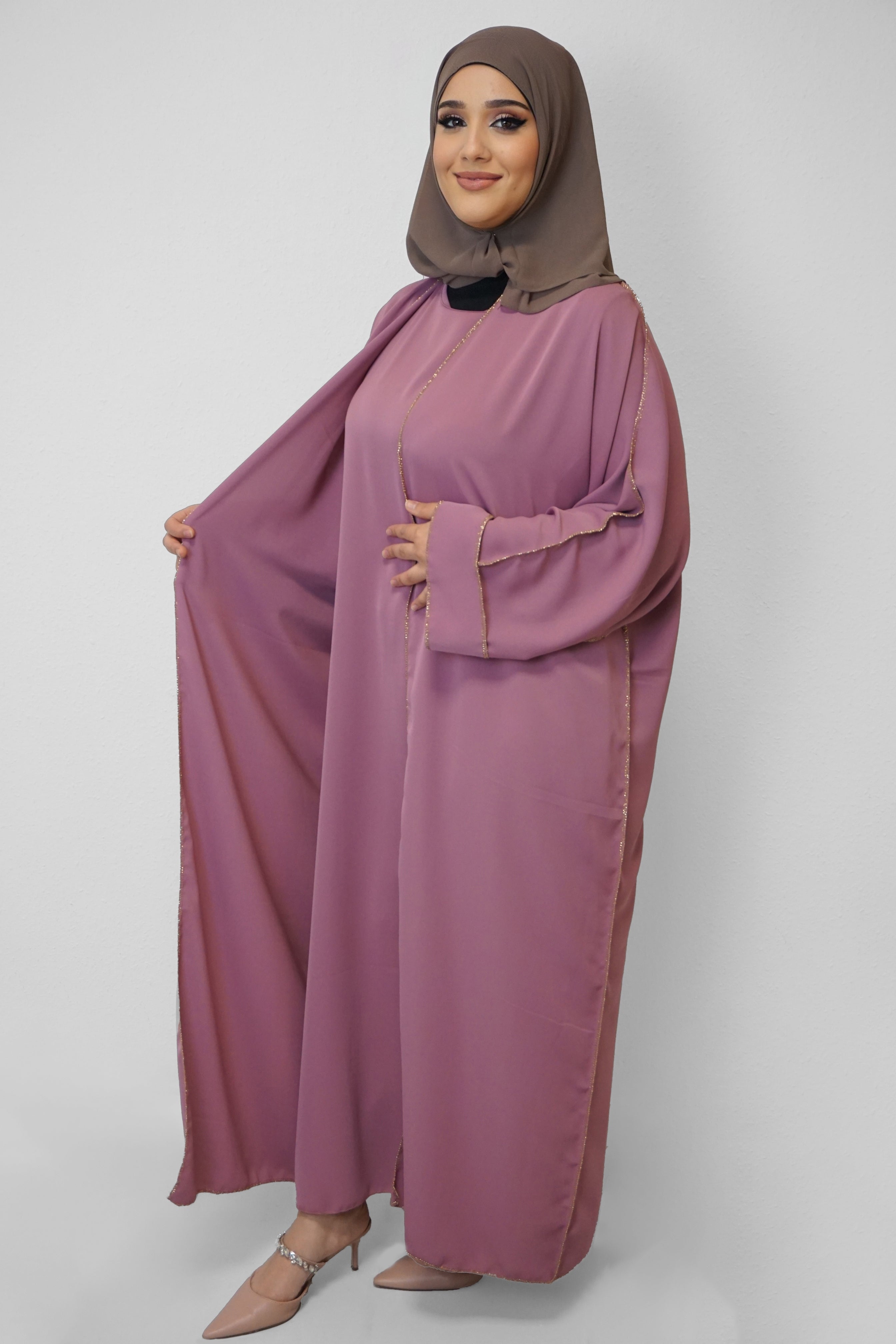 Zwei-Teiler Abaya Saddaya Blush