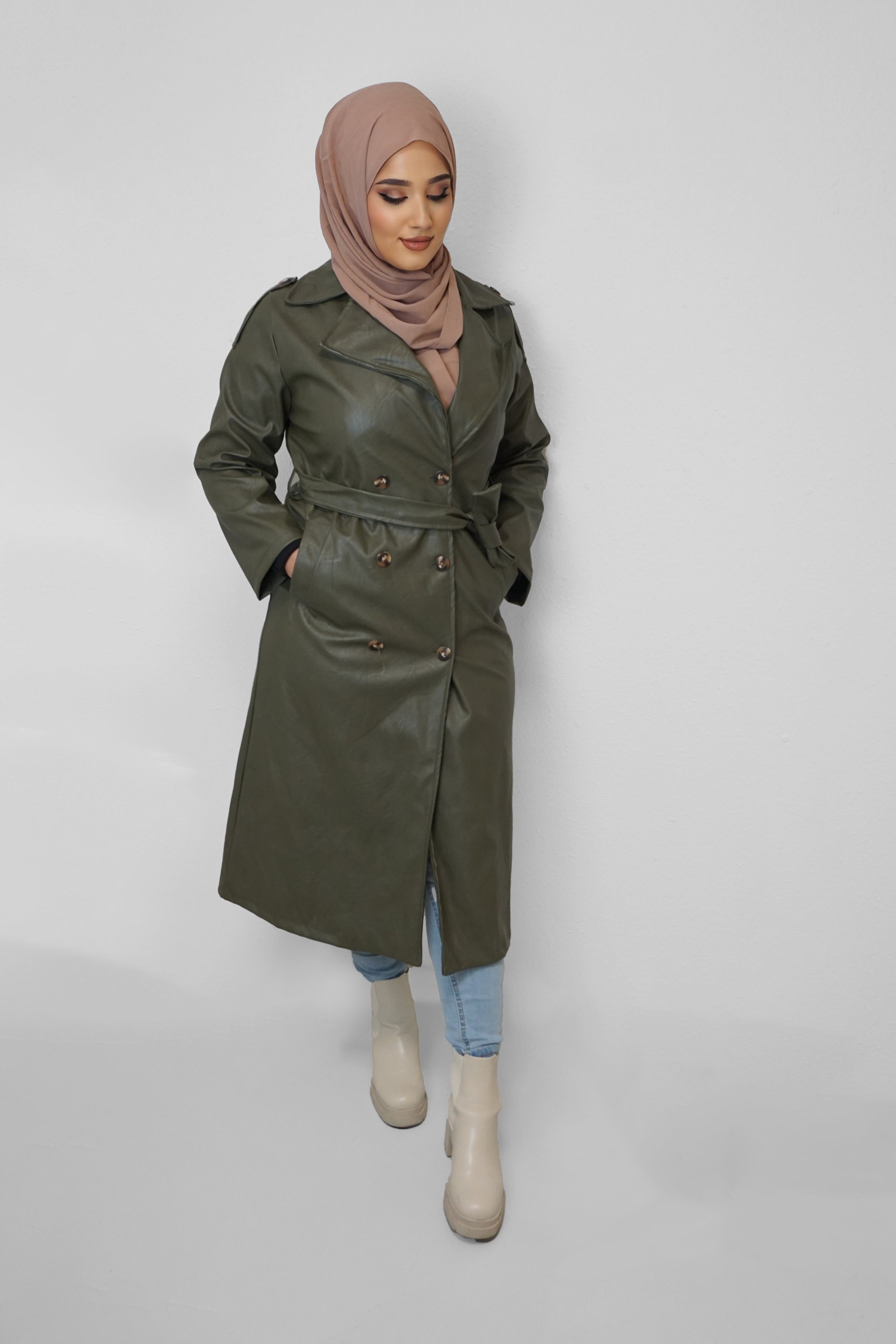 Mantel Saphira Moosgrün