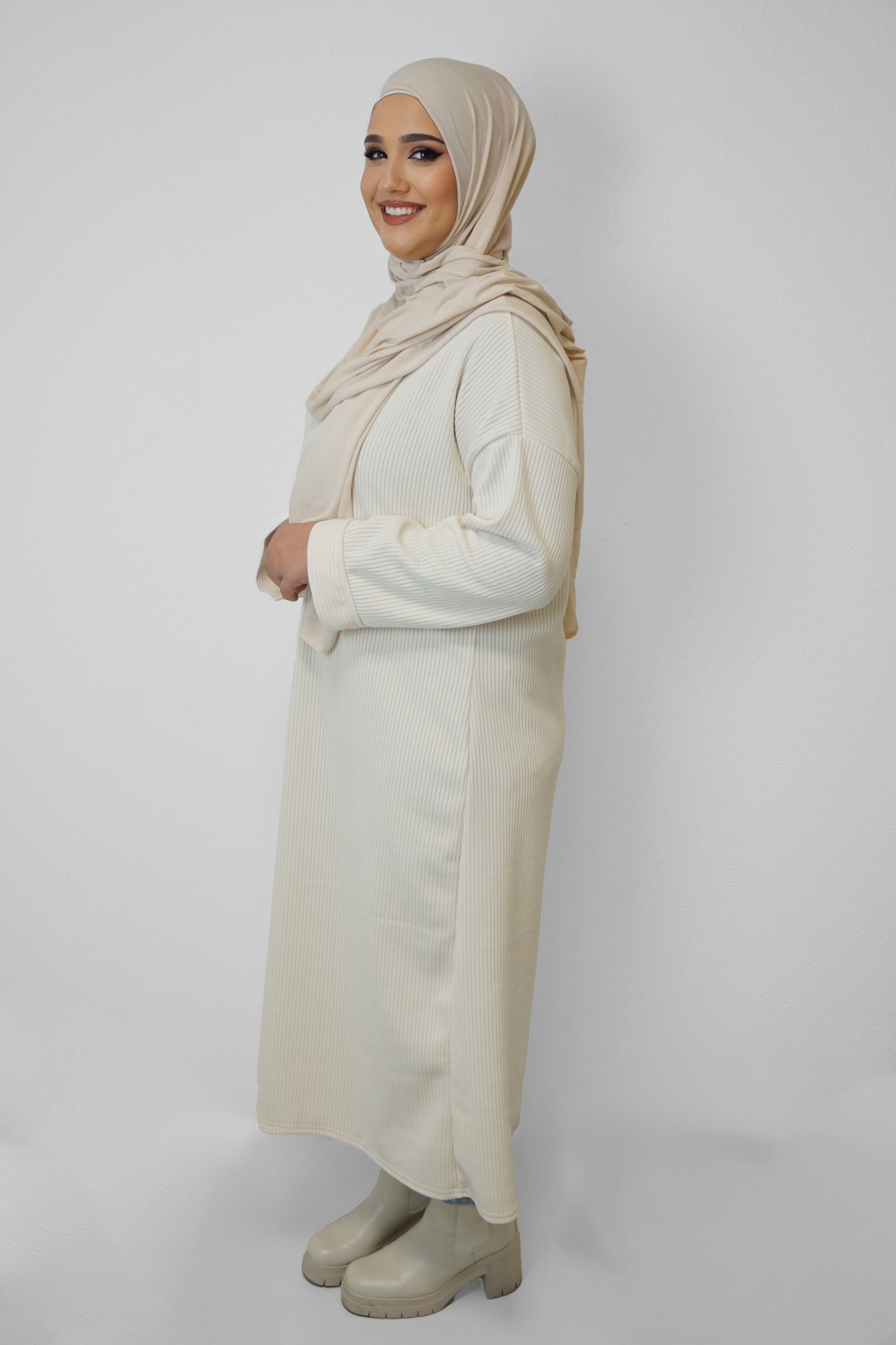 Cord Kleid Dunja Elfenbein