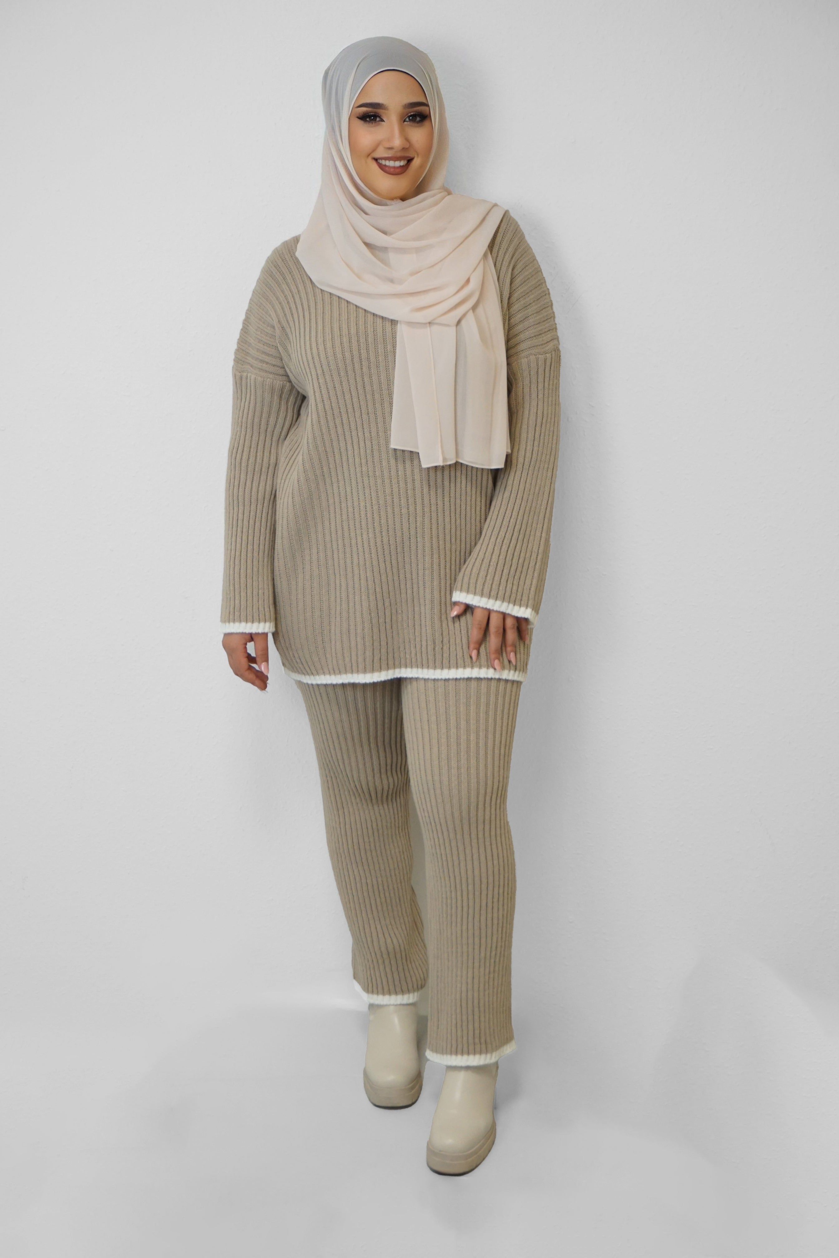 Strick Zwei-Teiler Nazar Taupe