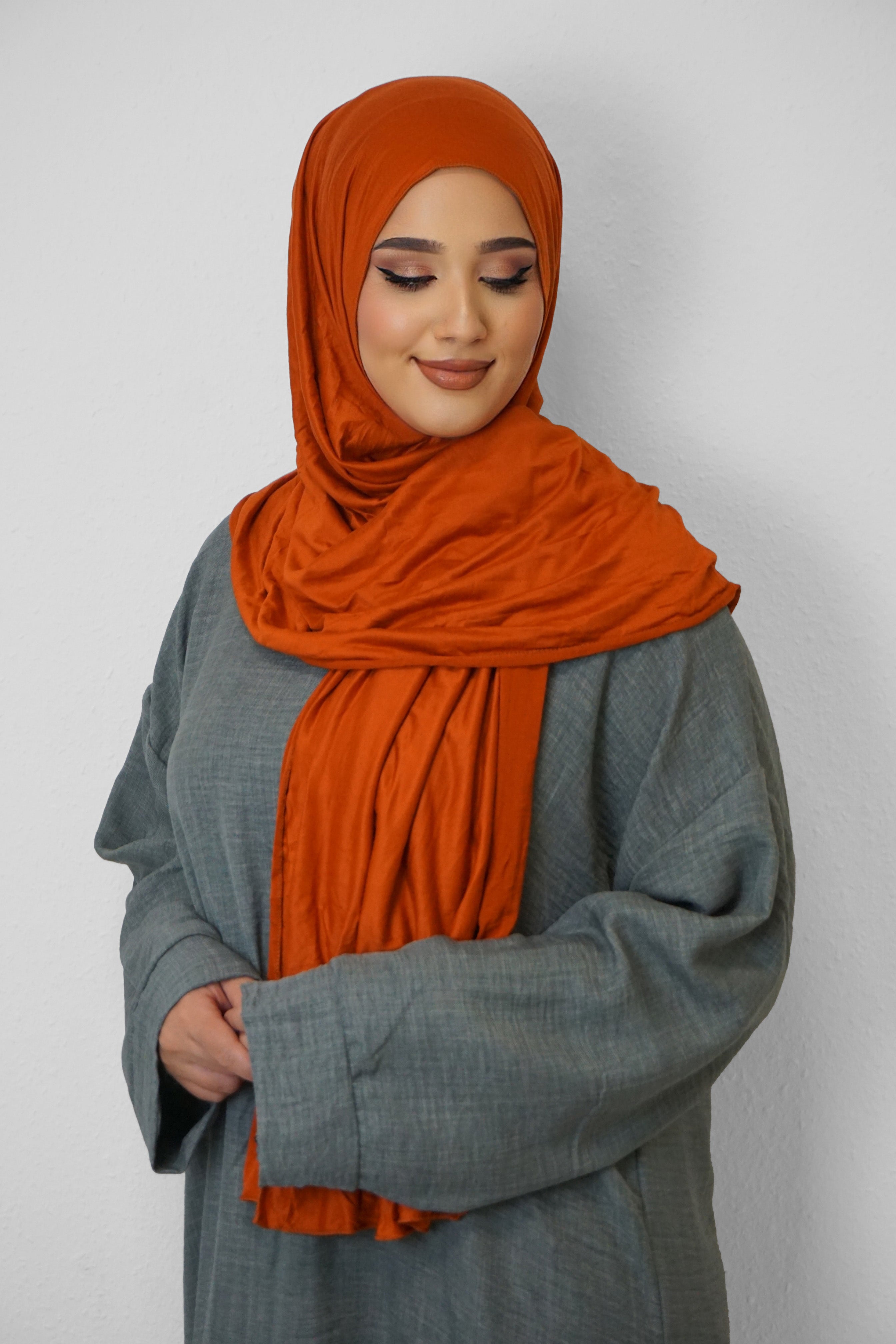 Jersey Hijab Fiza Orange