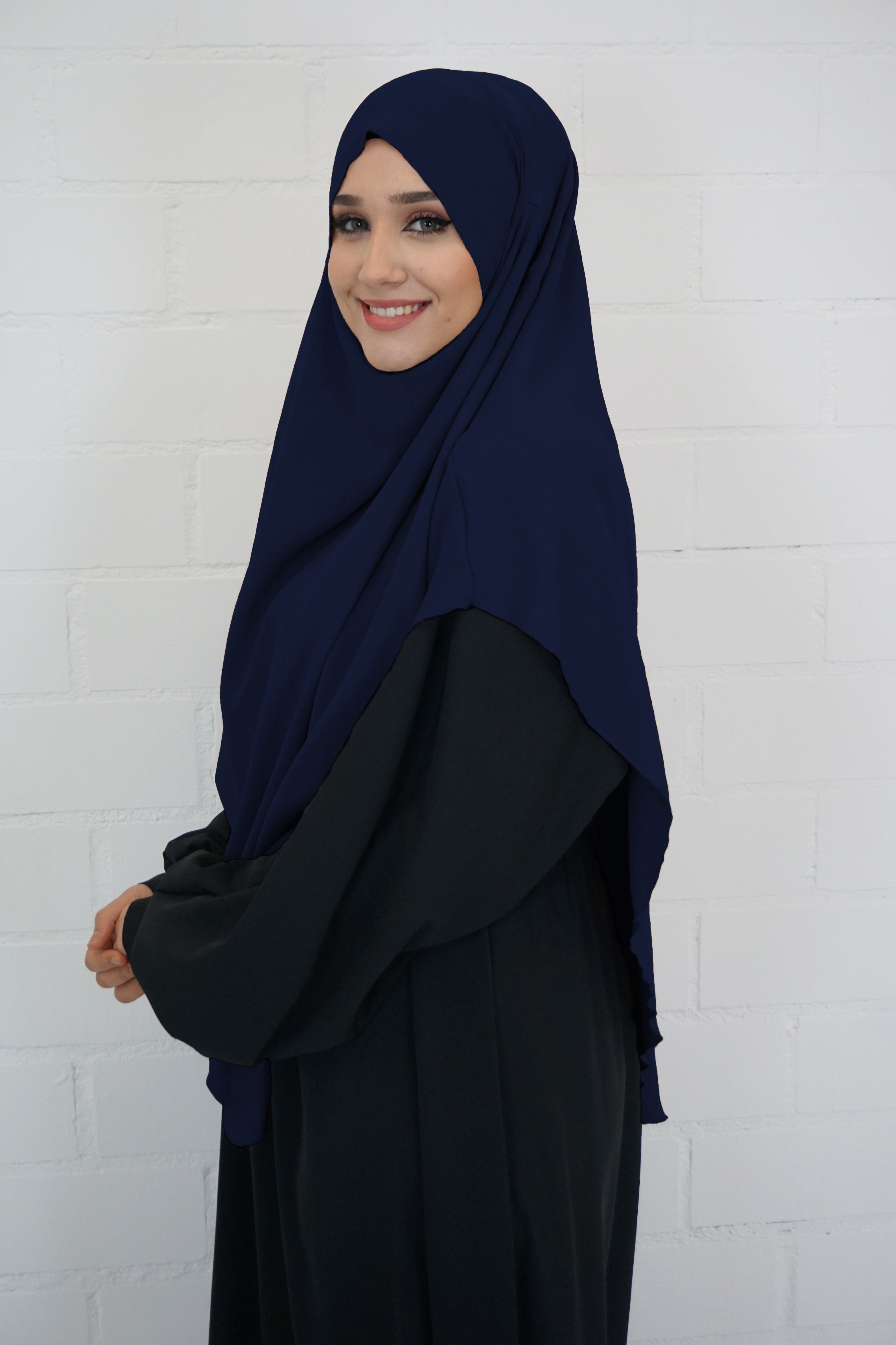 Jazz Khimar 1-lagig Dunkelblau