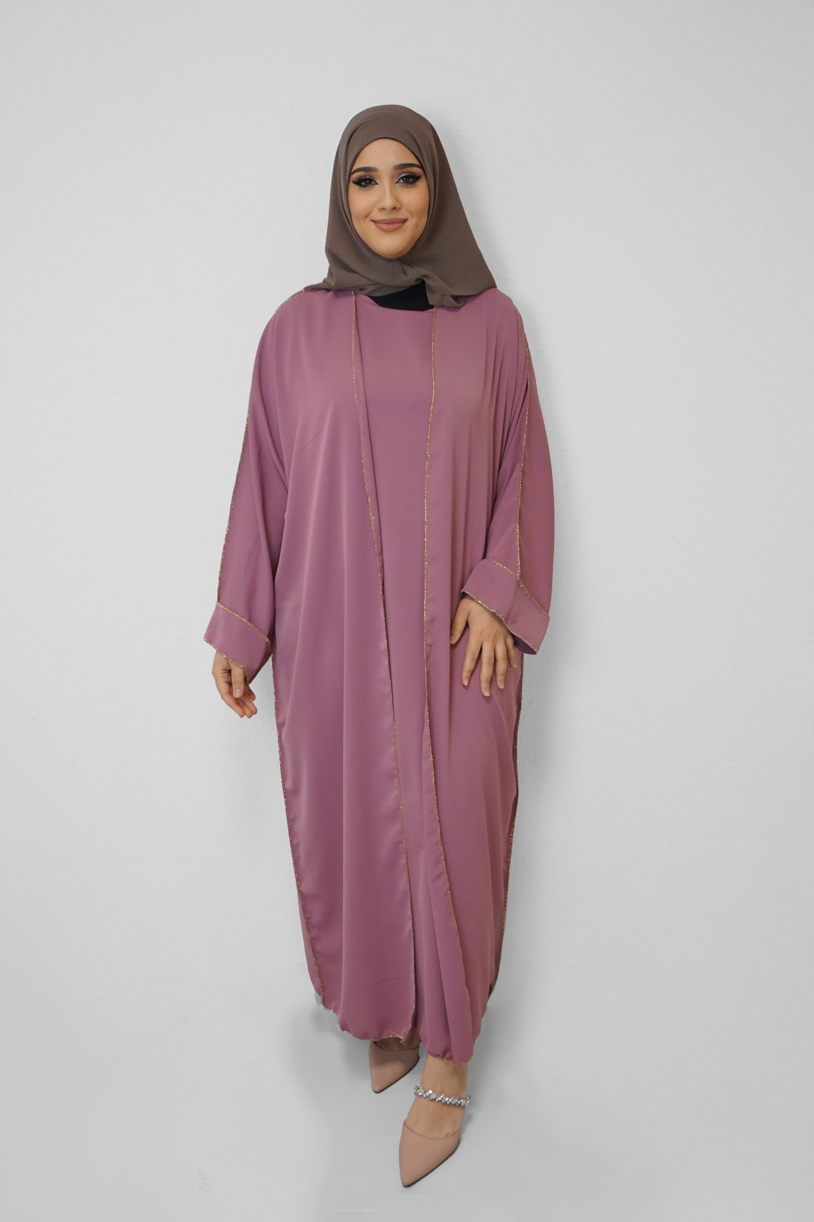 Zwei-Teiler Abaya Saddaya Blush