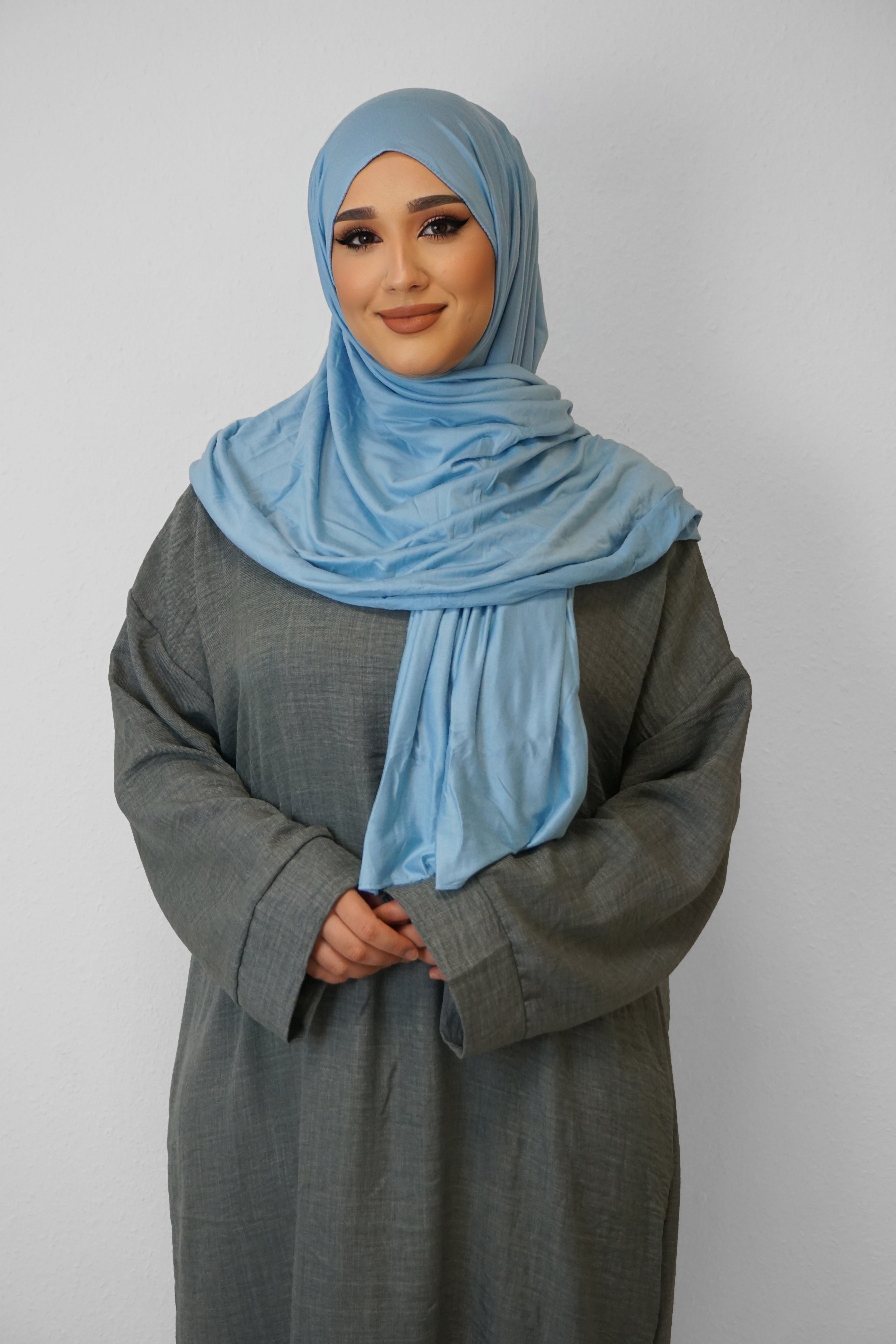 Jersey Hijab Fiza Skyblue