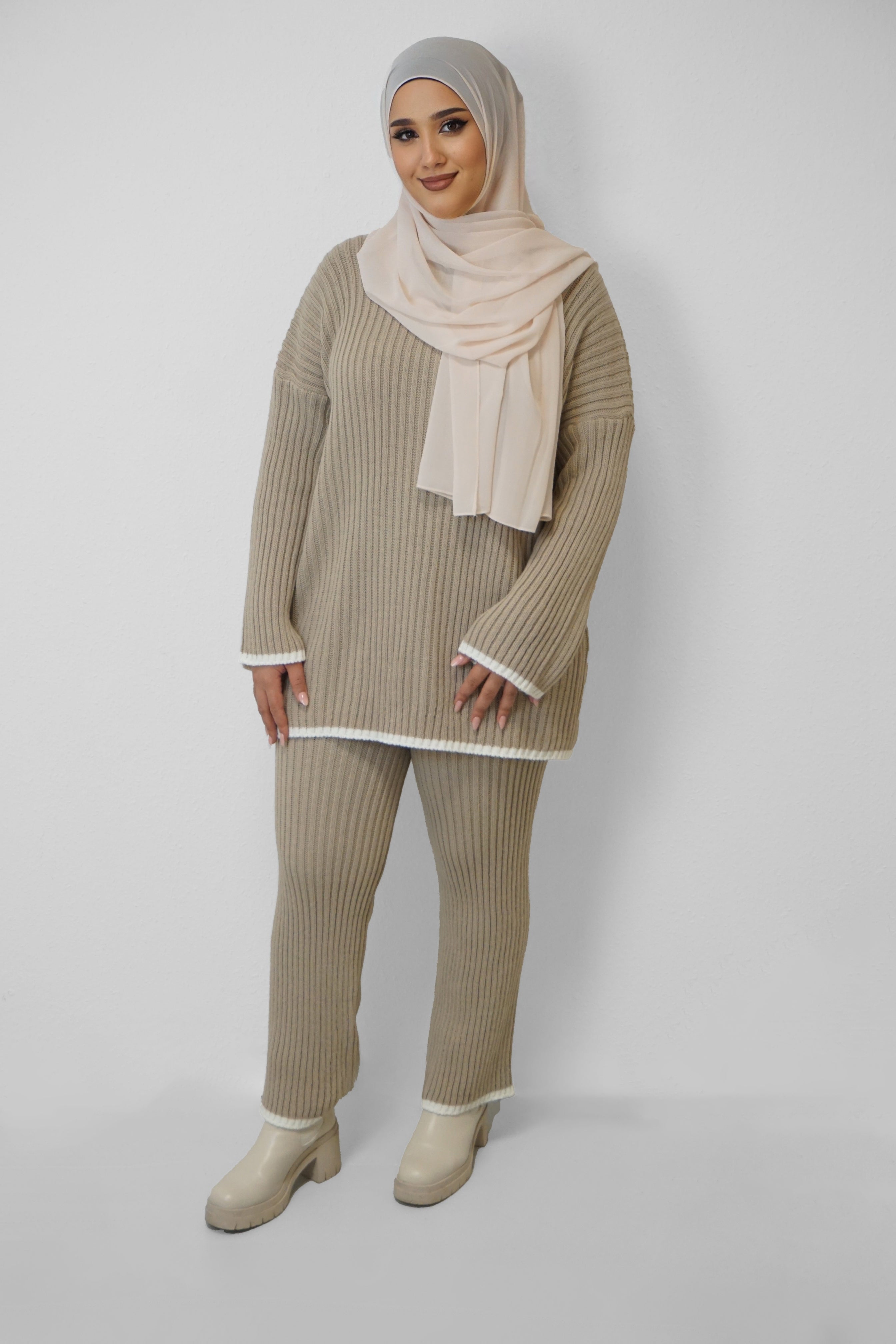 Strick Zwei-Teiler Nazar Taupe