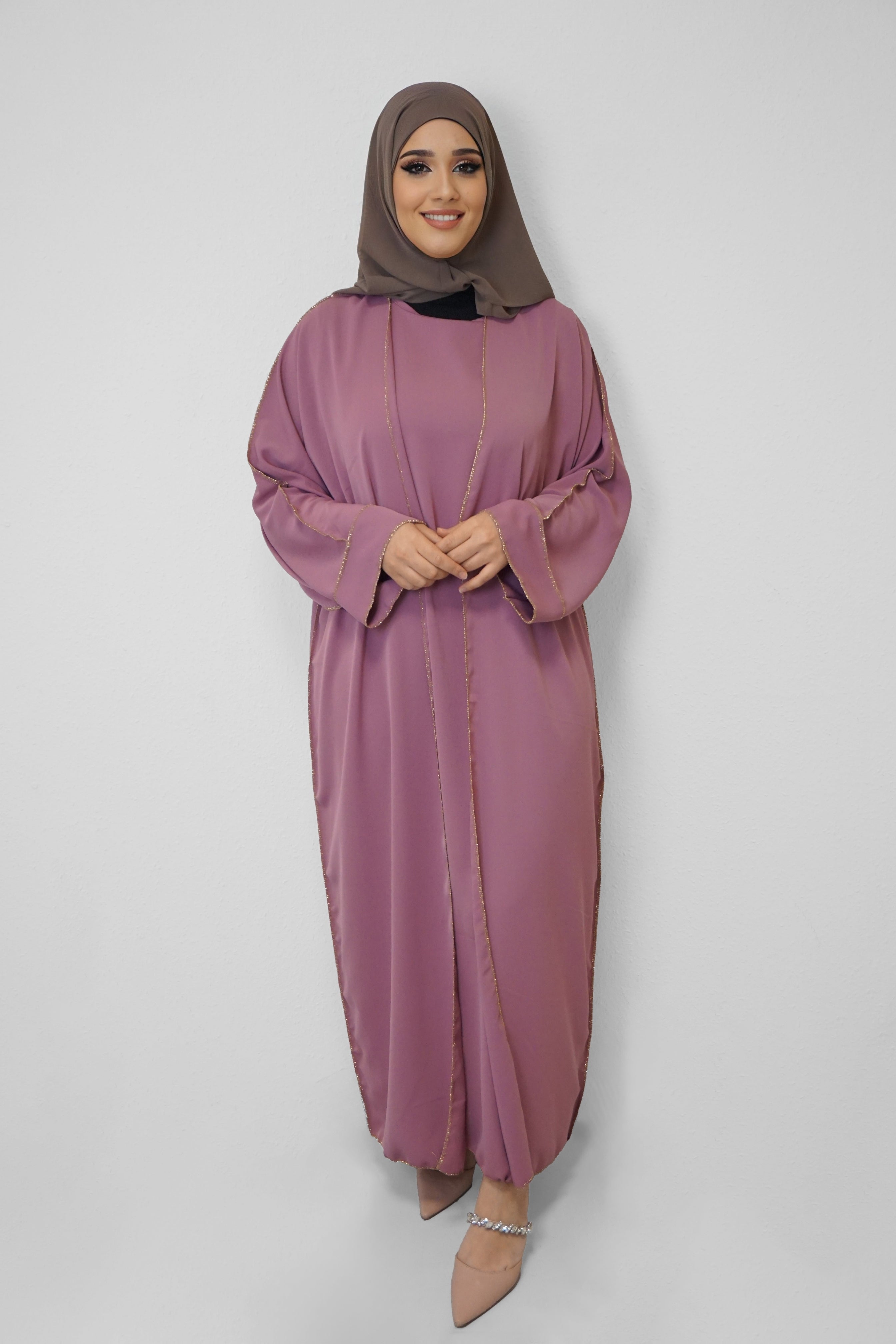 Zwei-Teiler Abaya Saddaya Blush