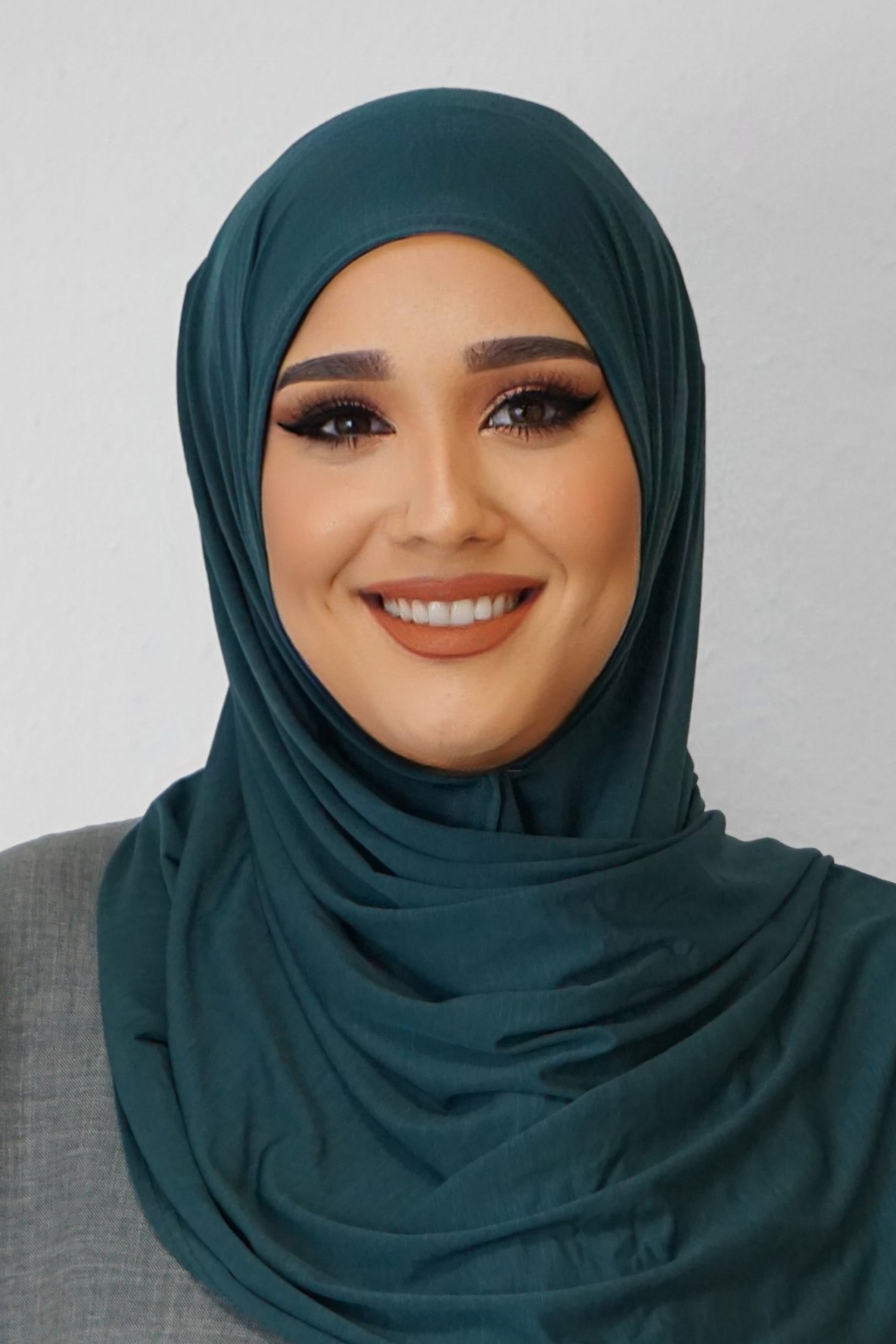 Premium Jersey Hijab Dunkeltürkis