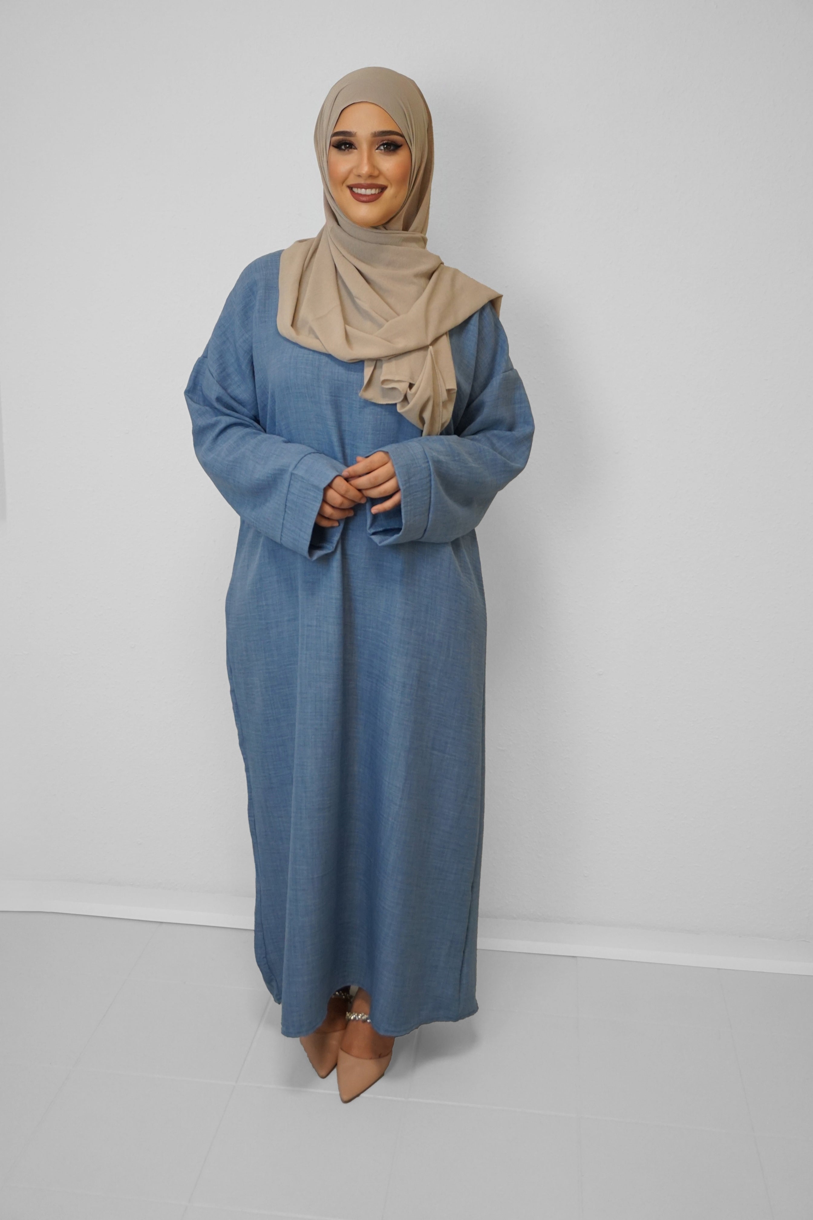 Abaya Bouchra Denimblau