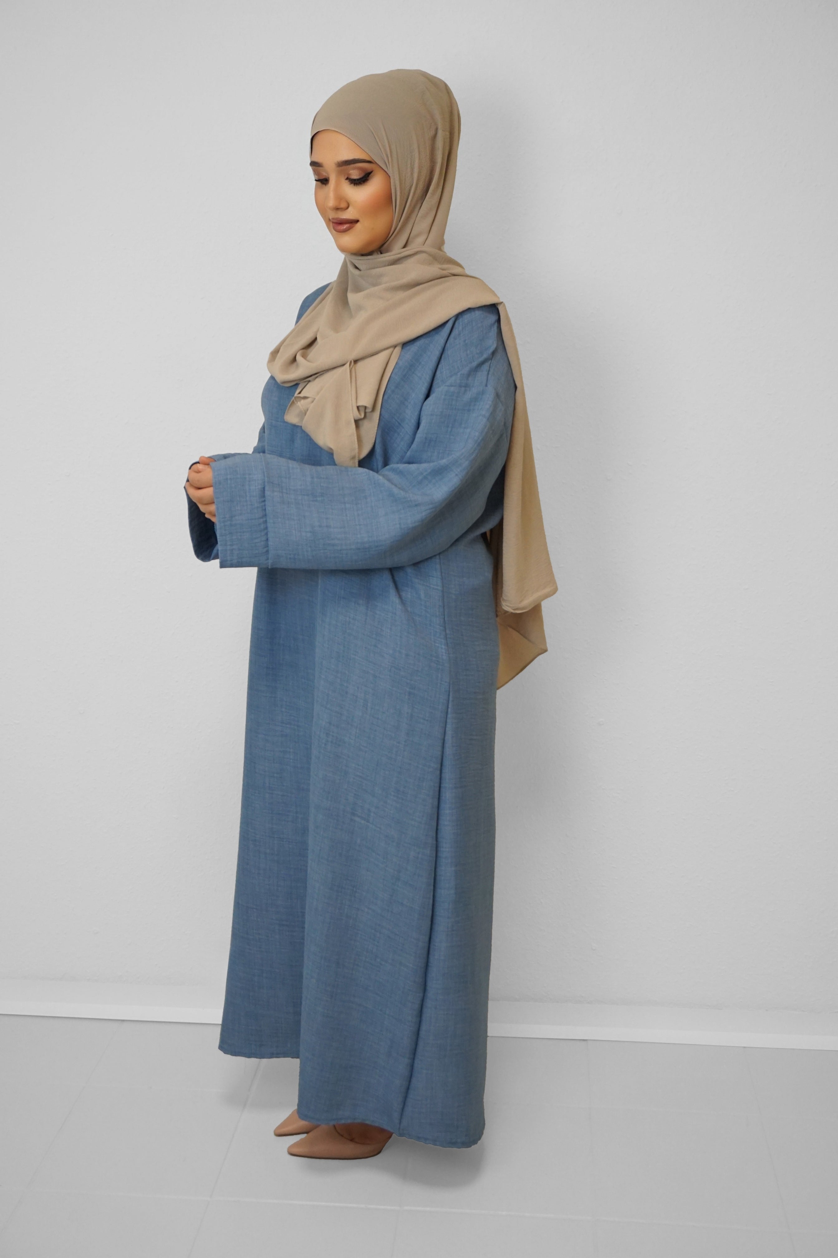 Abaya Bouchra Denimblau