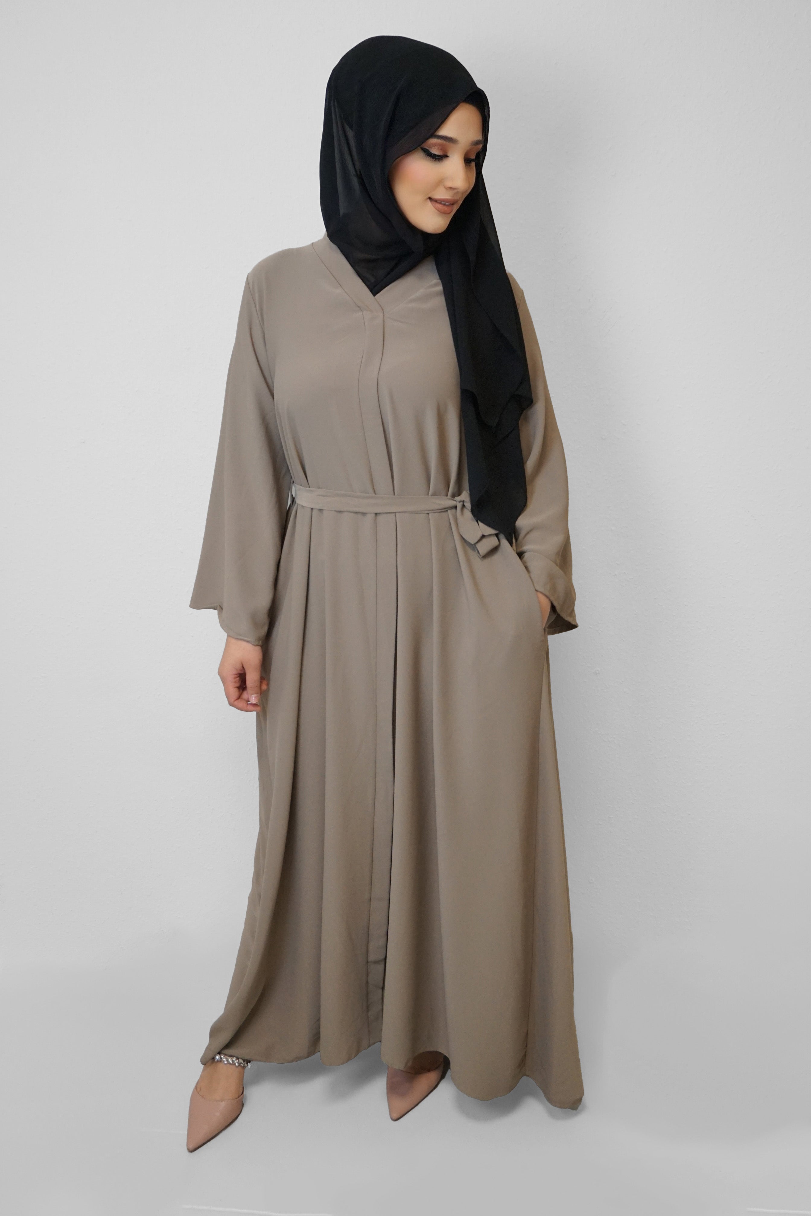 Abaya Banu Taupe