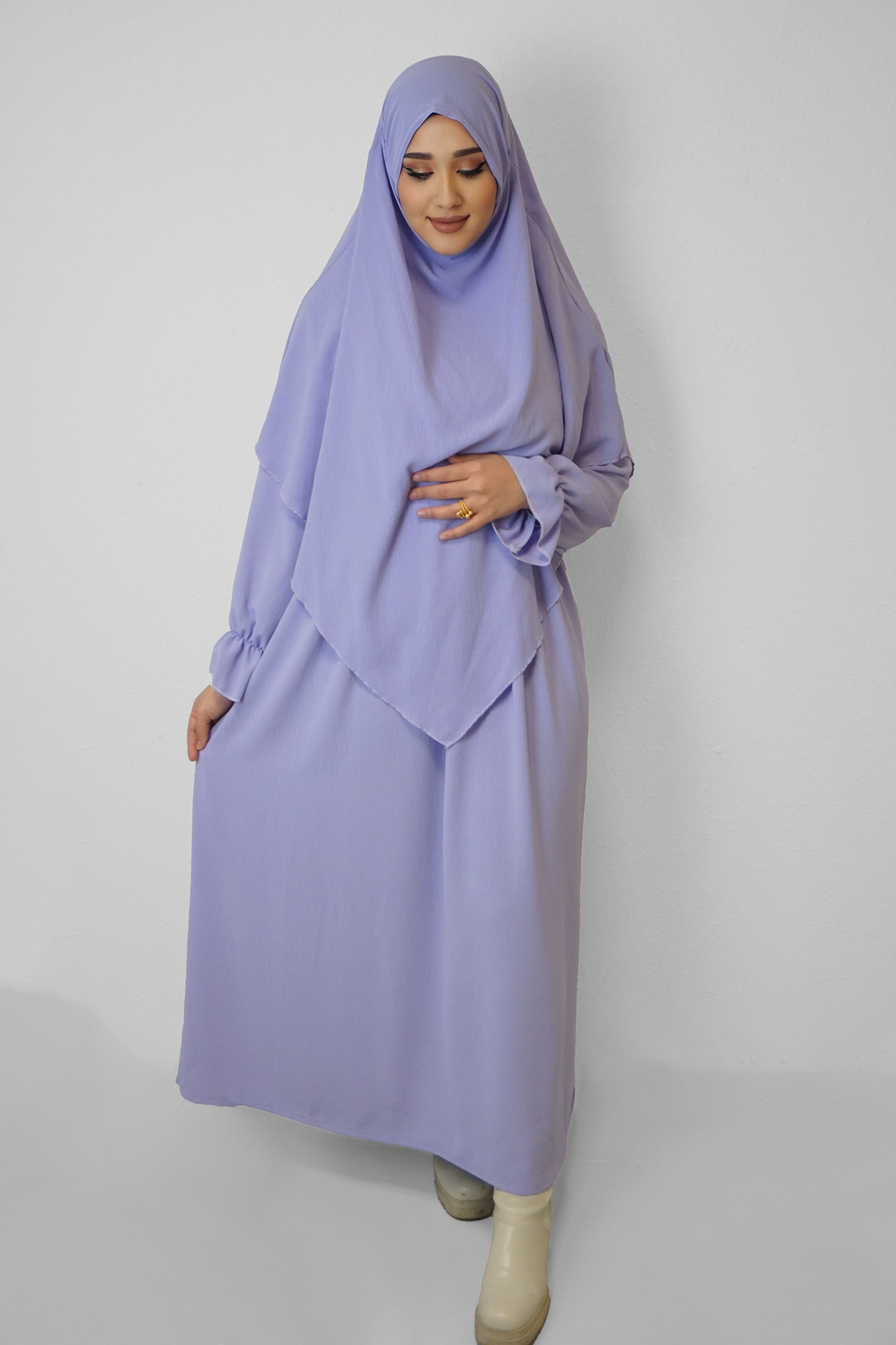 Jazz Khimar-Abaya Flieder