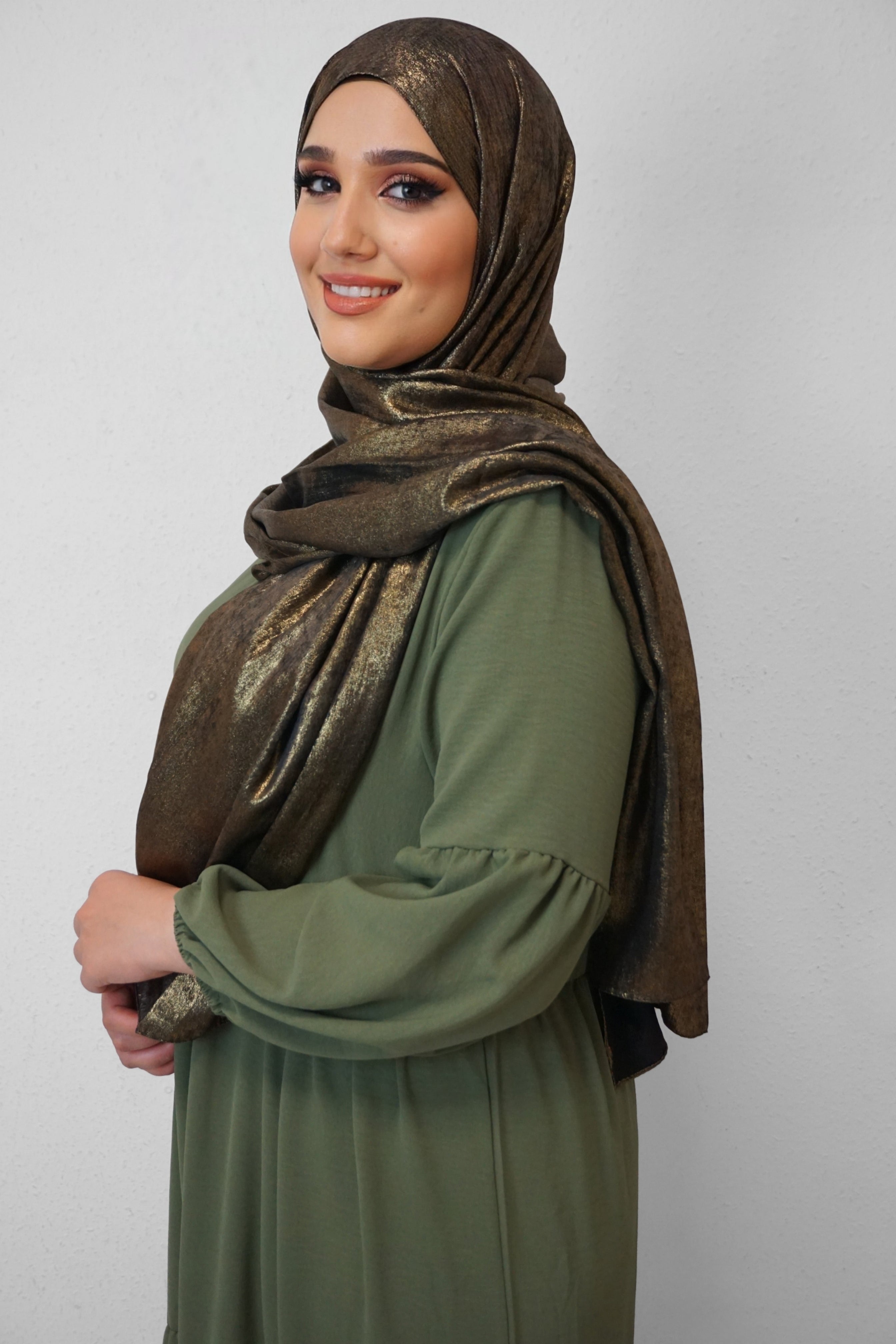 Orient Hijab Moosgrün