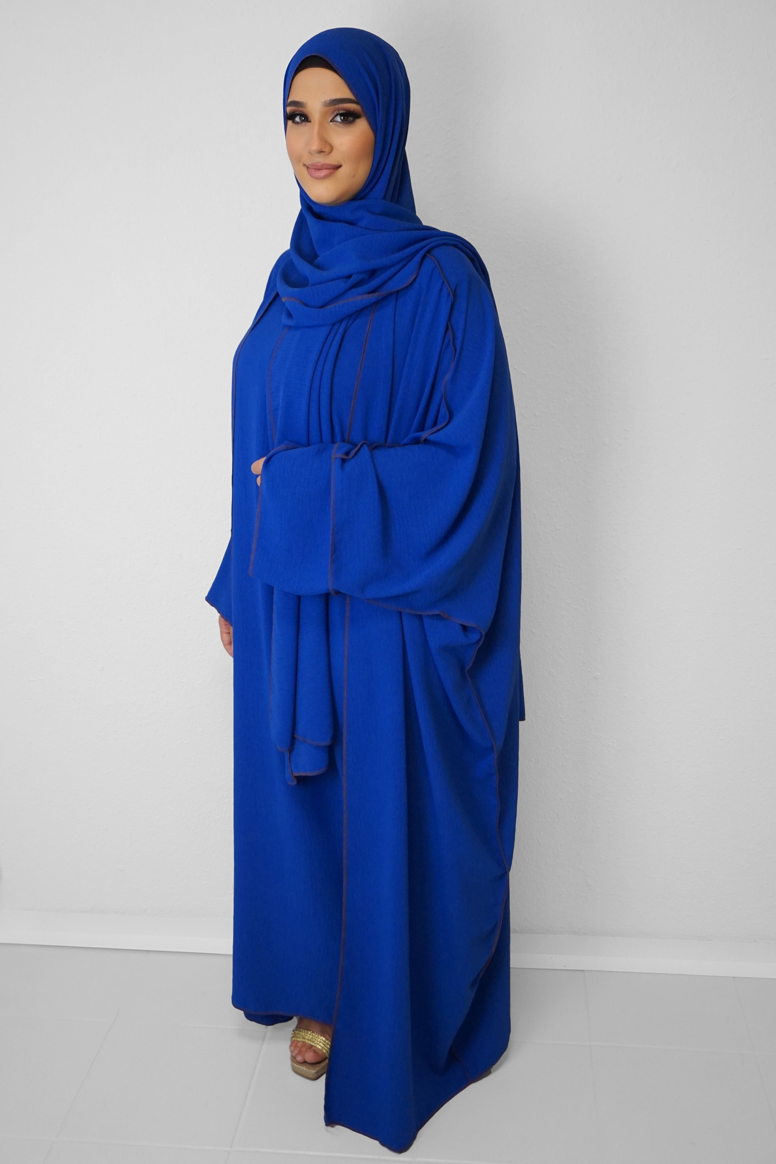 Abaya Naima Leuchtblau
