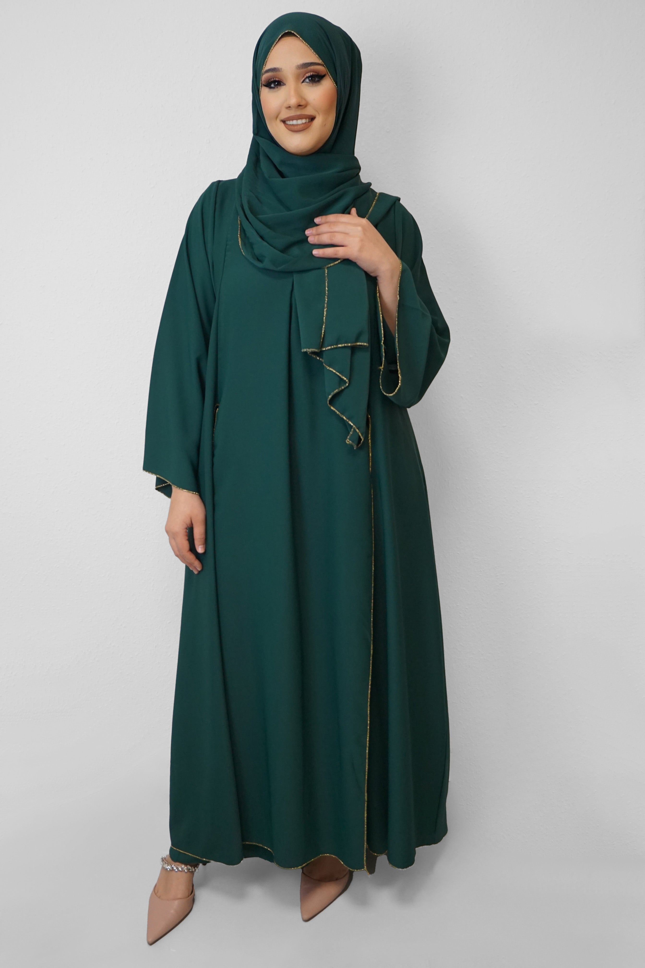 Abaya Muna Smaragdgrün