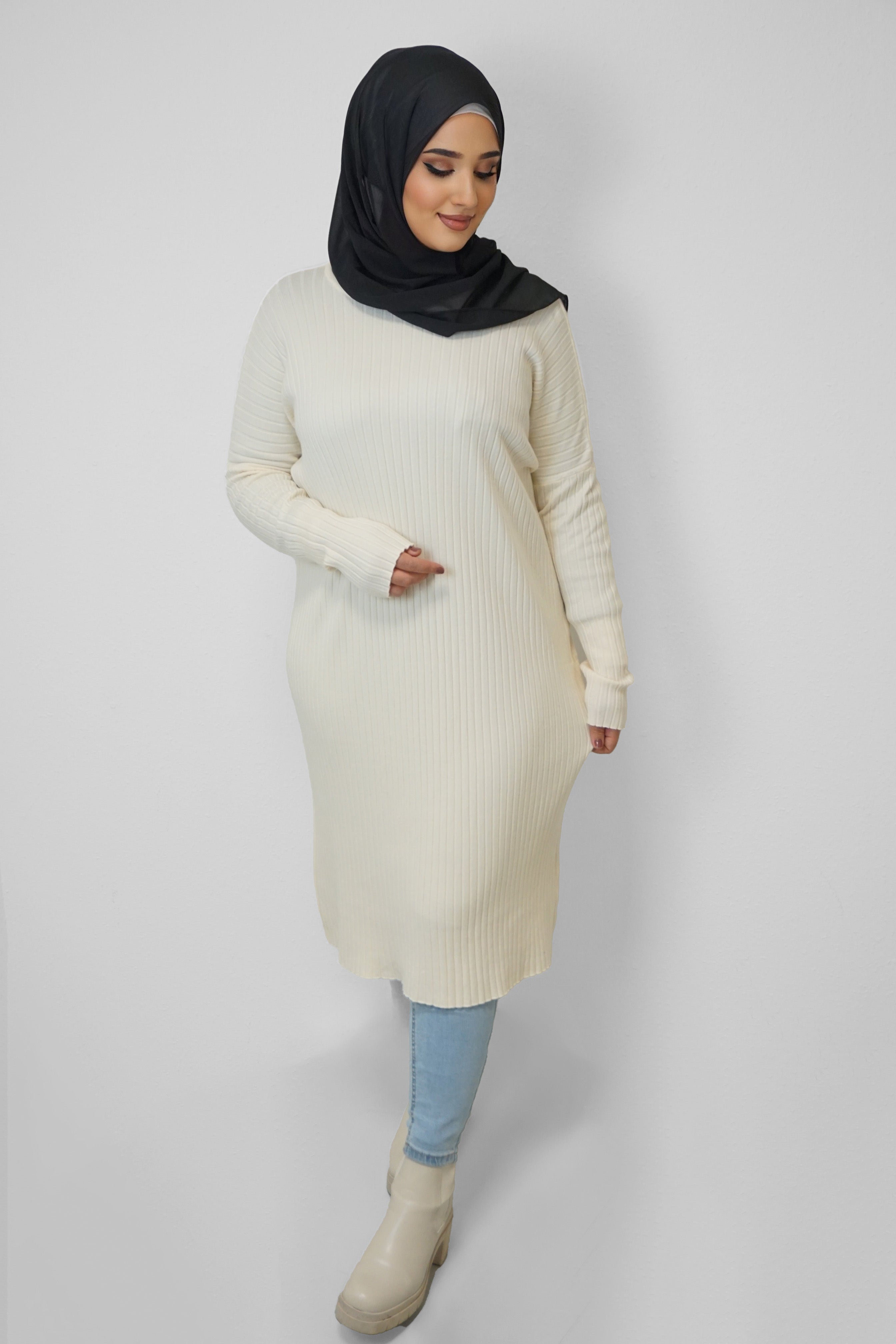 Oversize Pullover Nilüfer Creme
