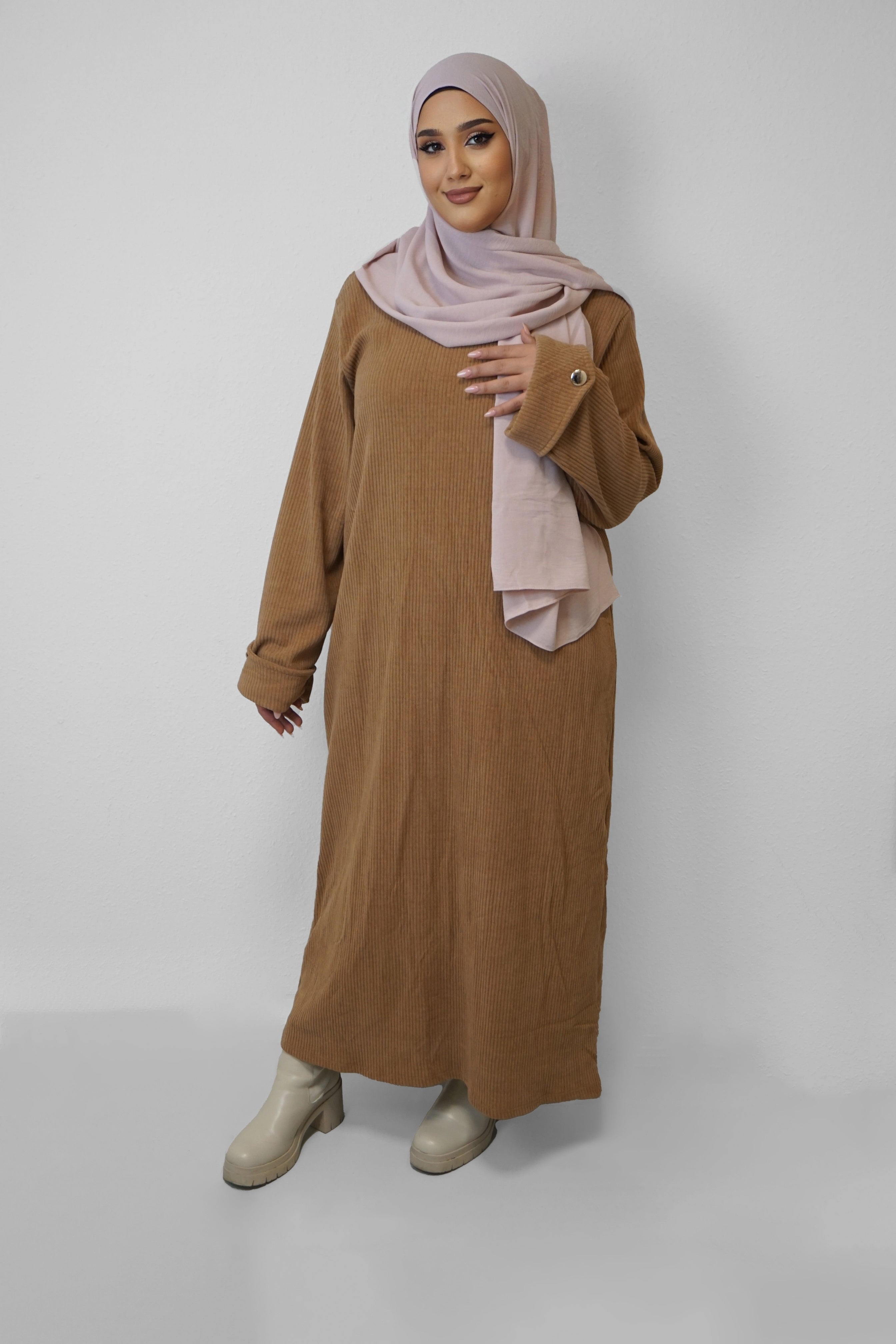Cord Kleid Nada Camel