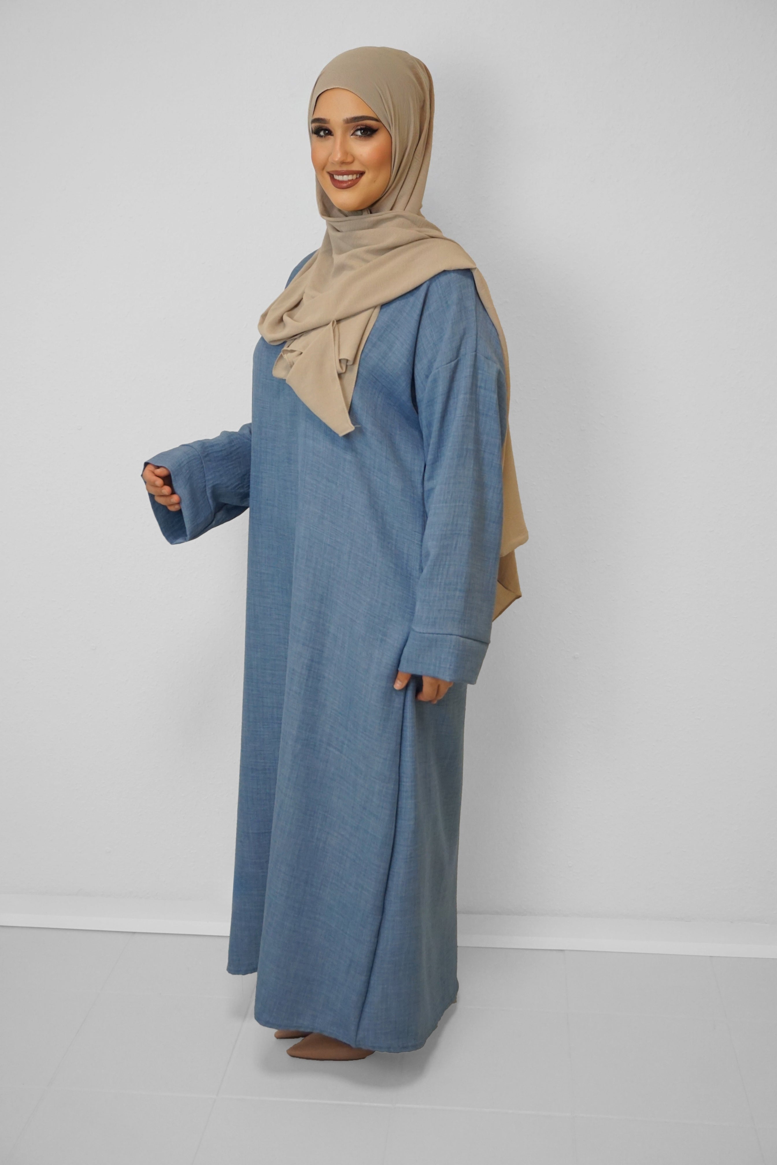 Abaya Bouchra Denimblau