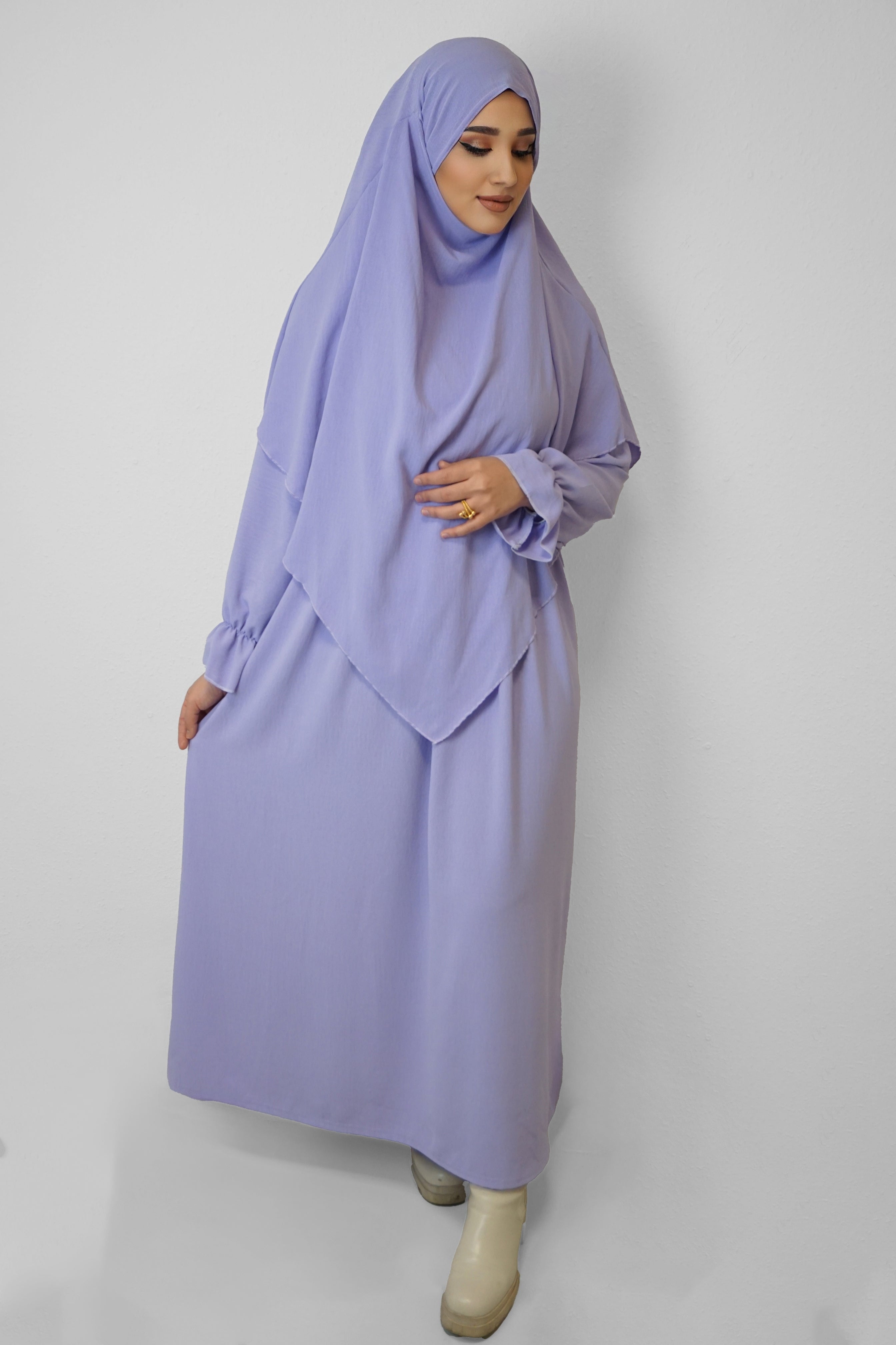 Jazz Khimar-Abaya Flieder