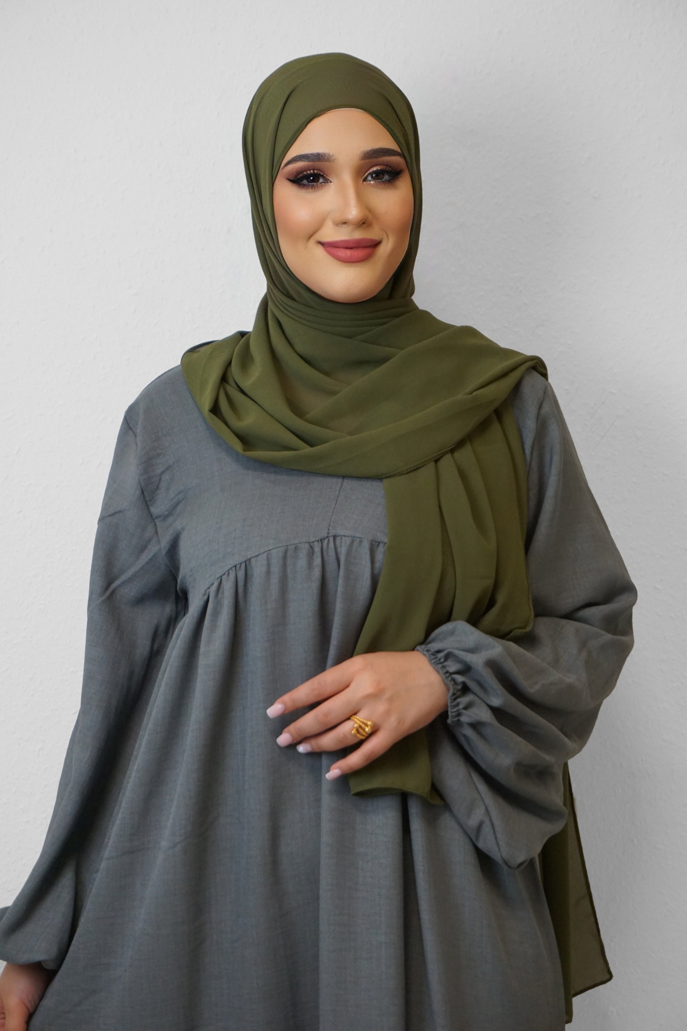Chiffon XL Hijab Khaki
