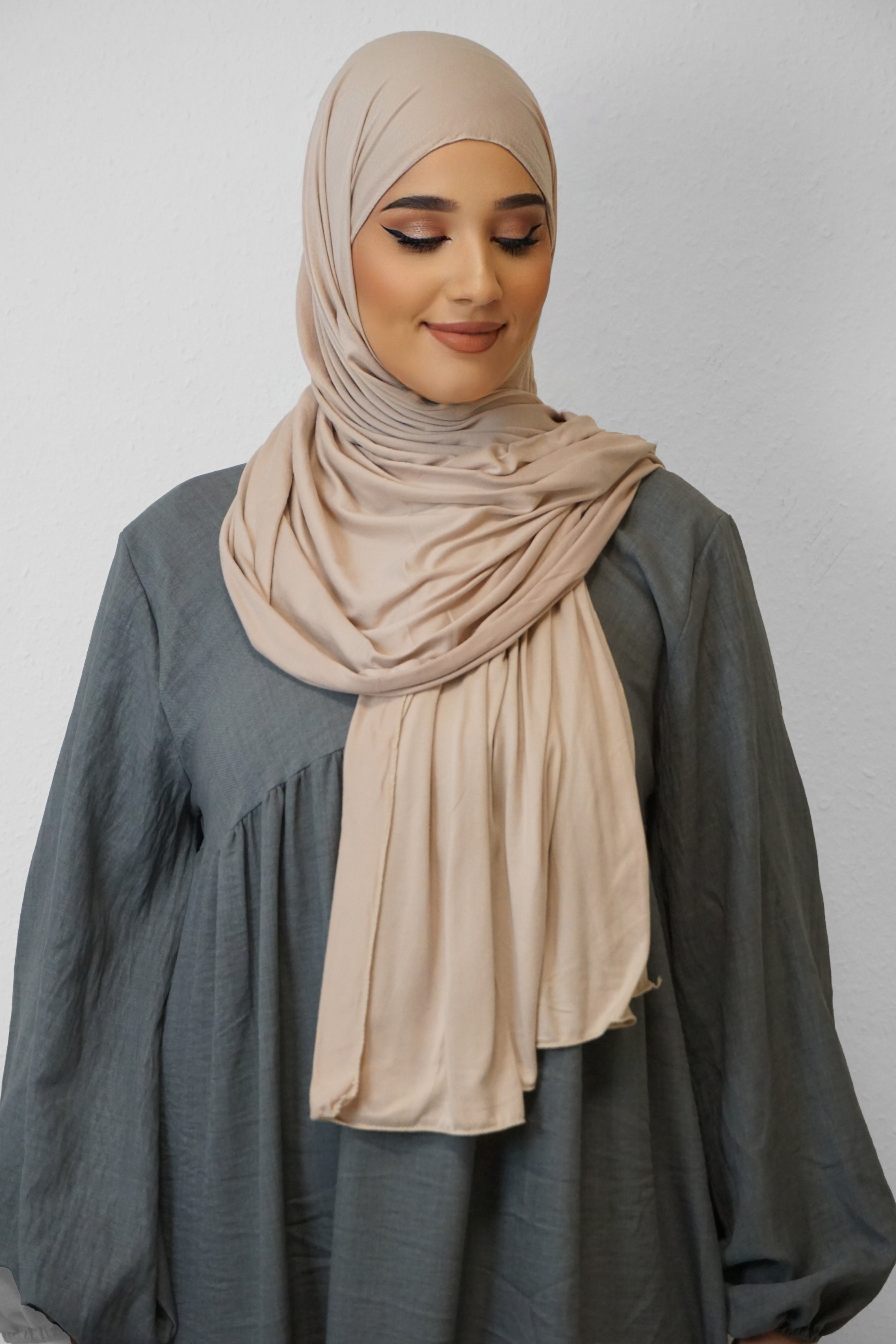 Jersey XL Hijab Beige 2
