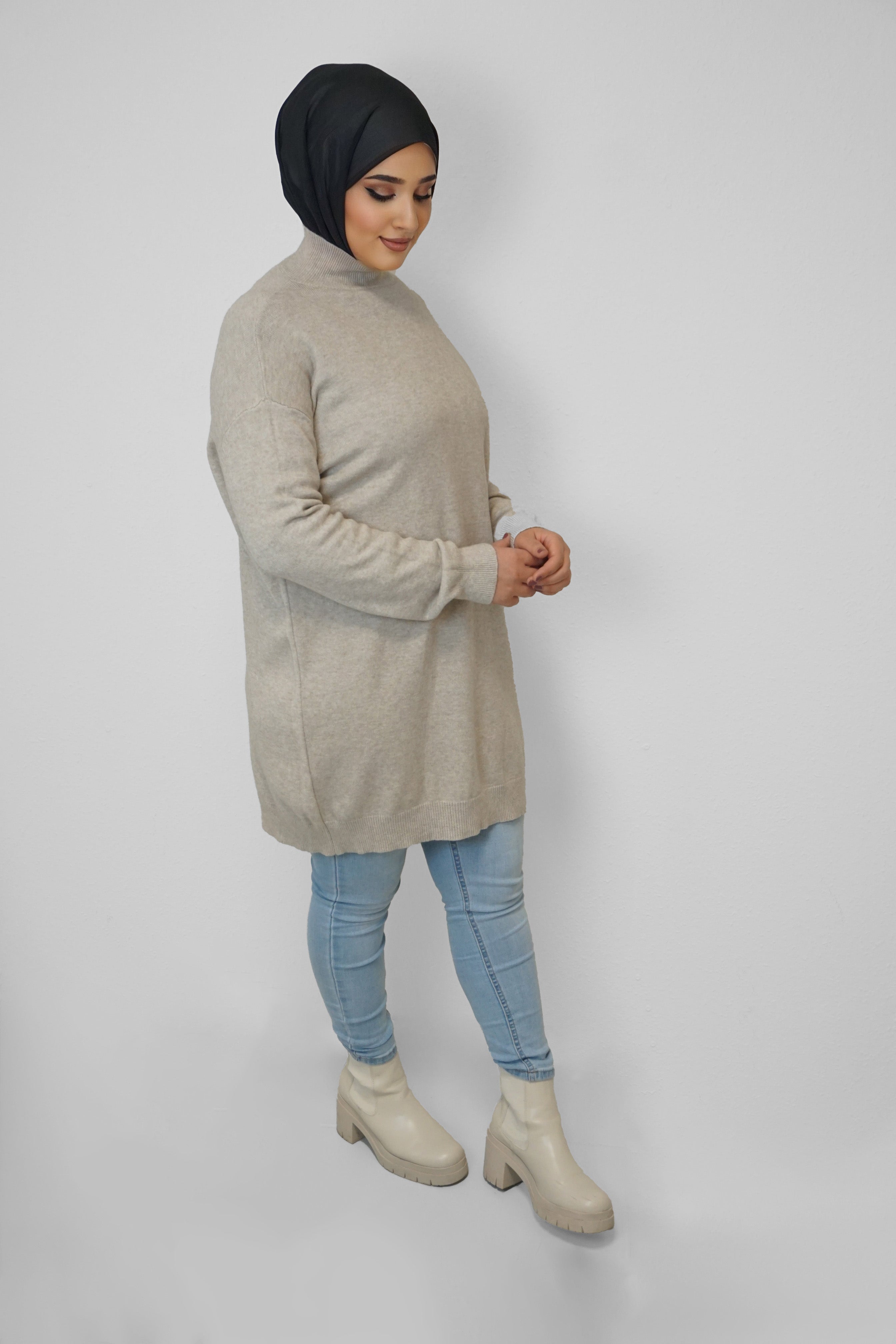 Oversize Pullover Yara Taupe