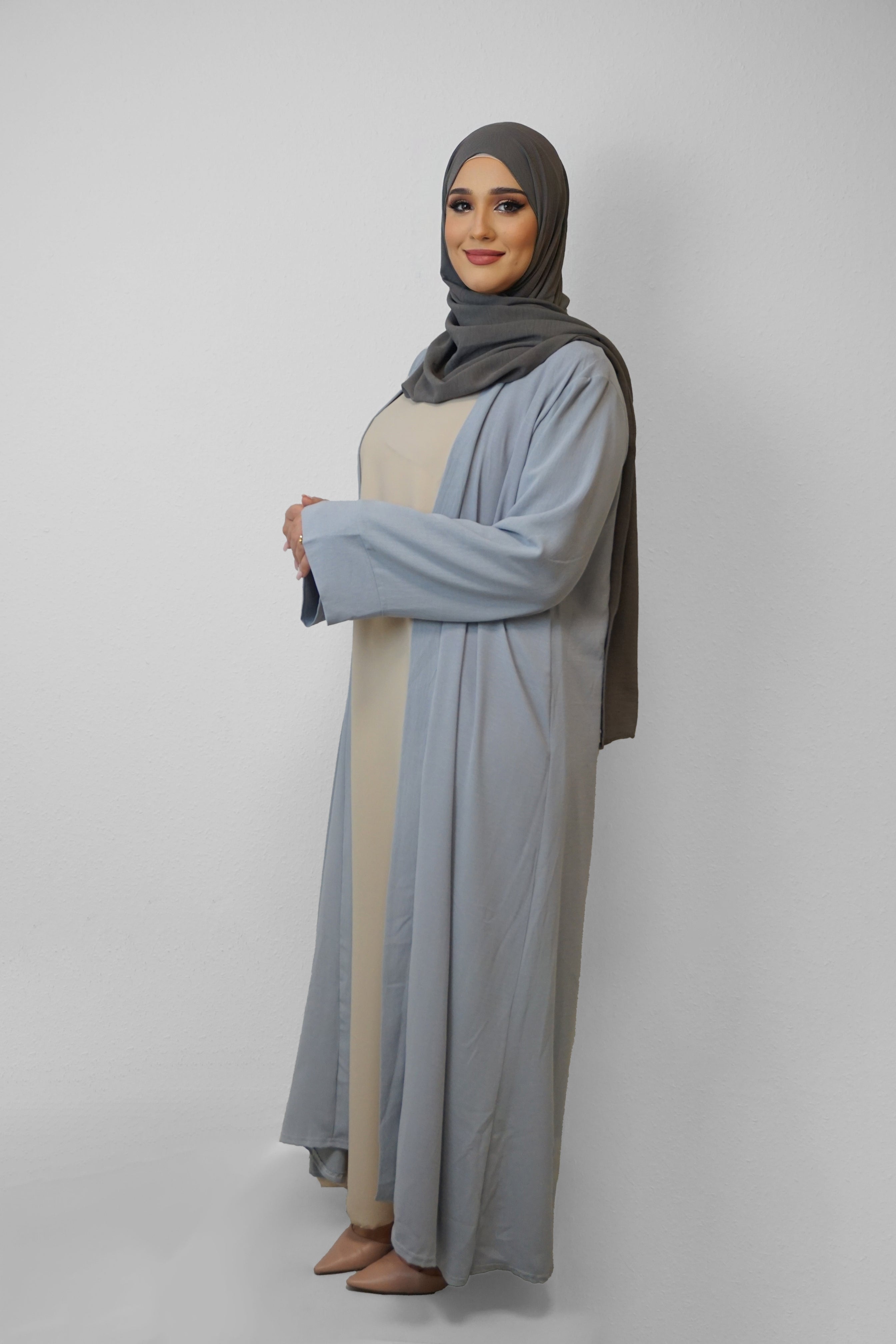 Kimono Narges Hellgrau