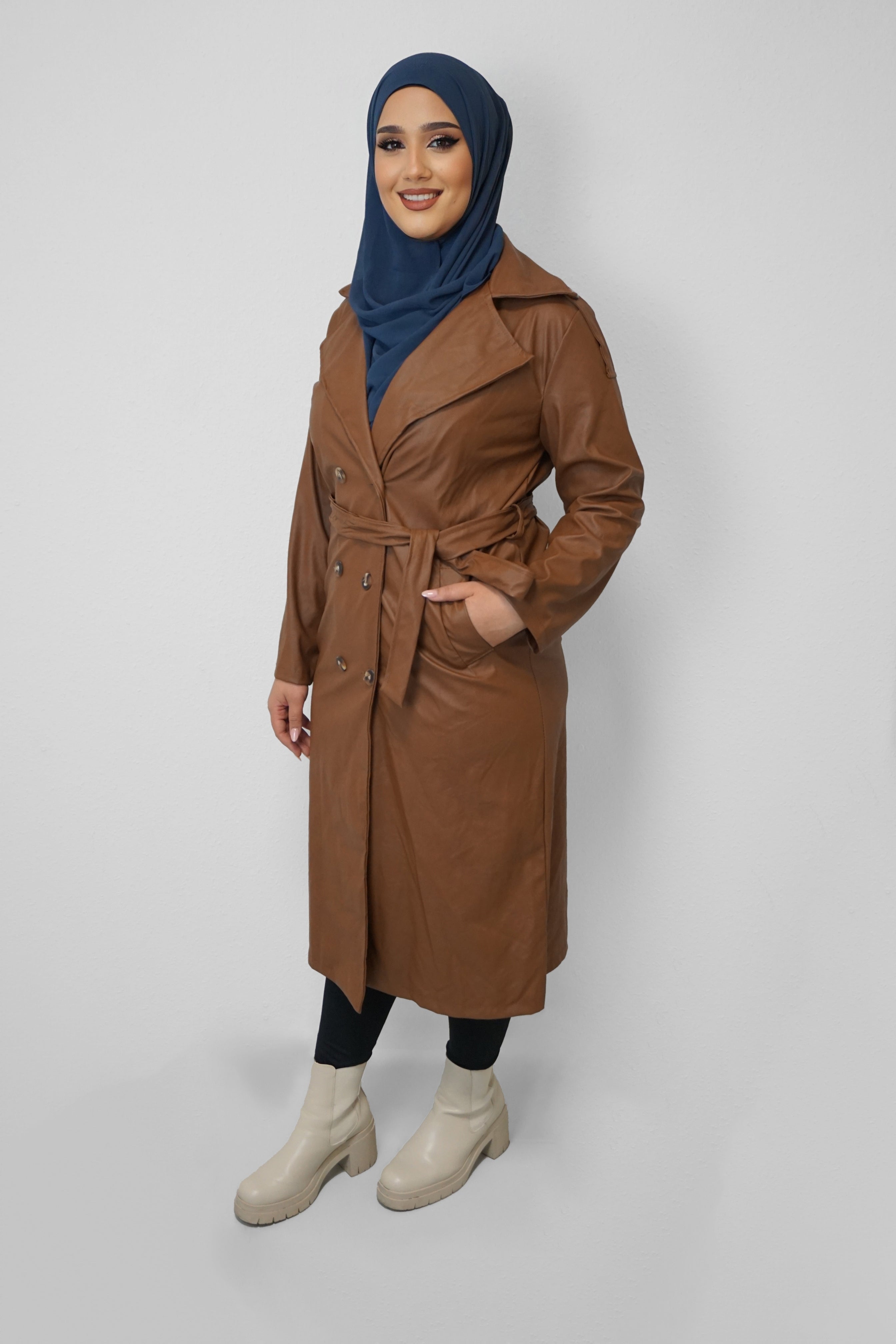 Mantel Saphira Braun