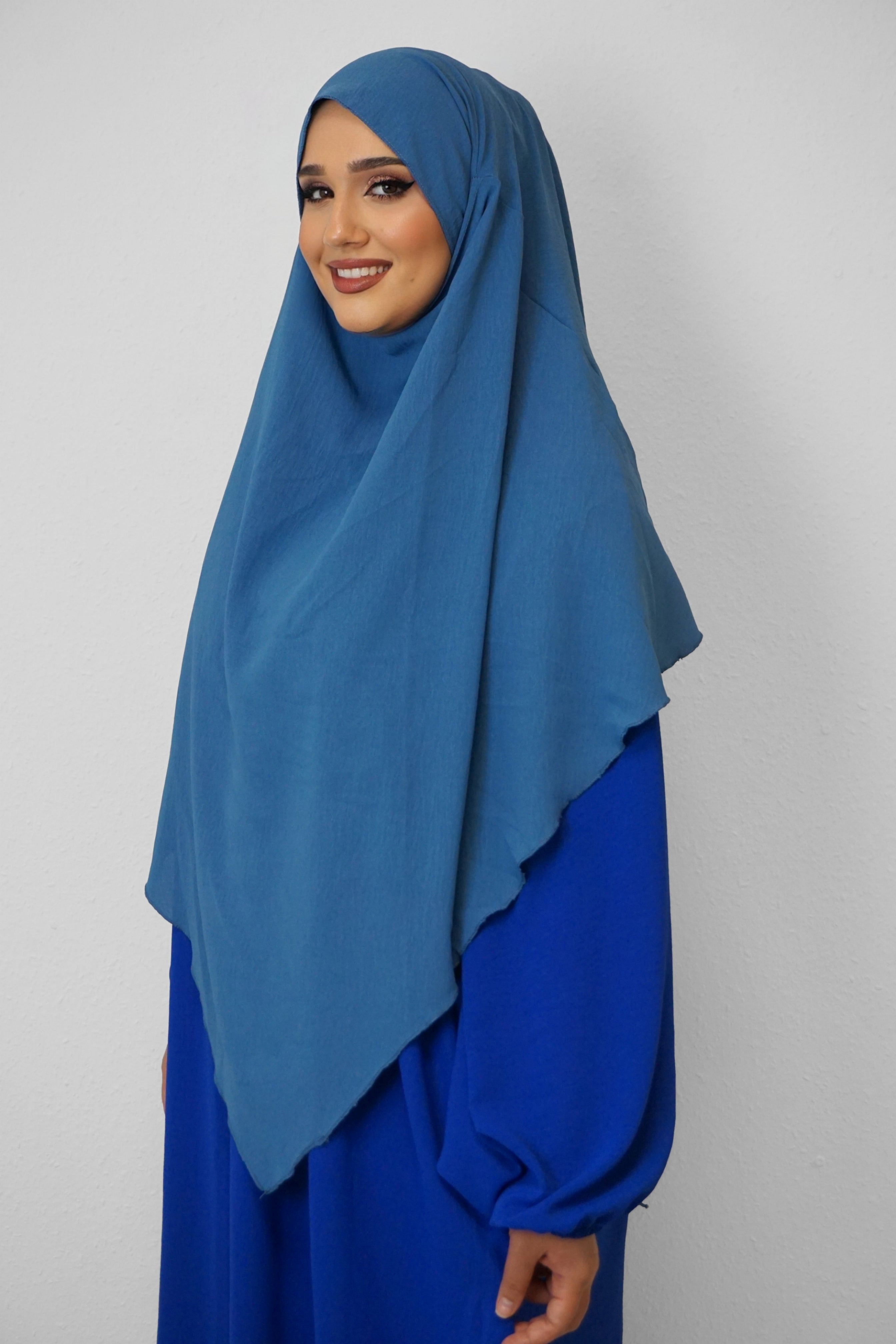 Jazz Khimar 1-lagig Jeansblau