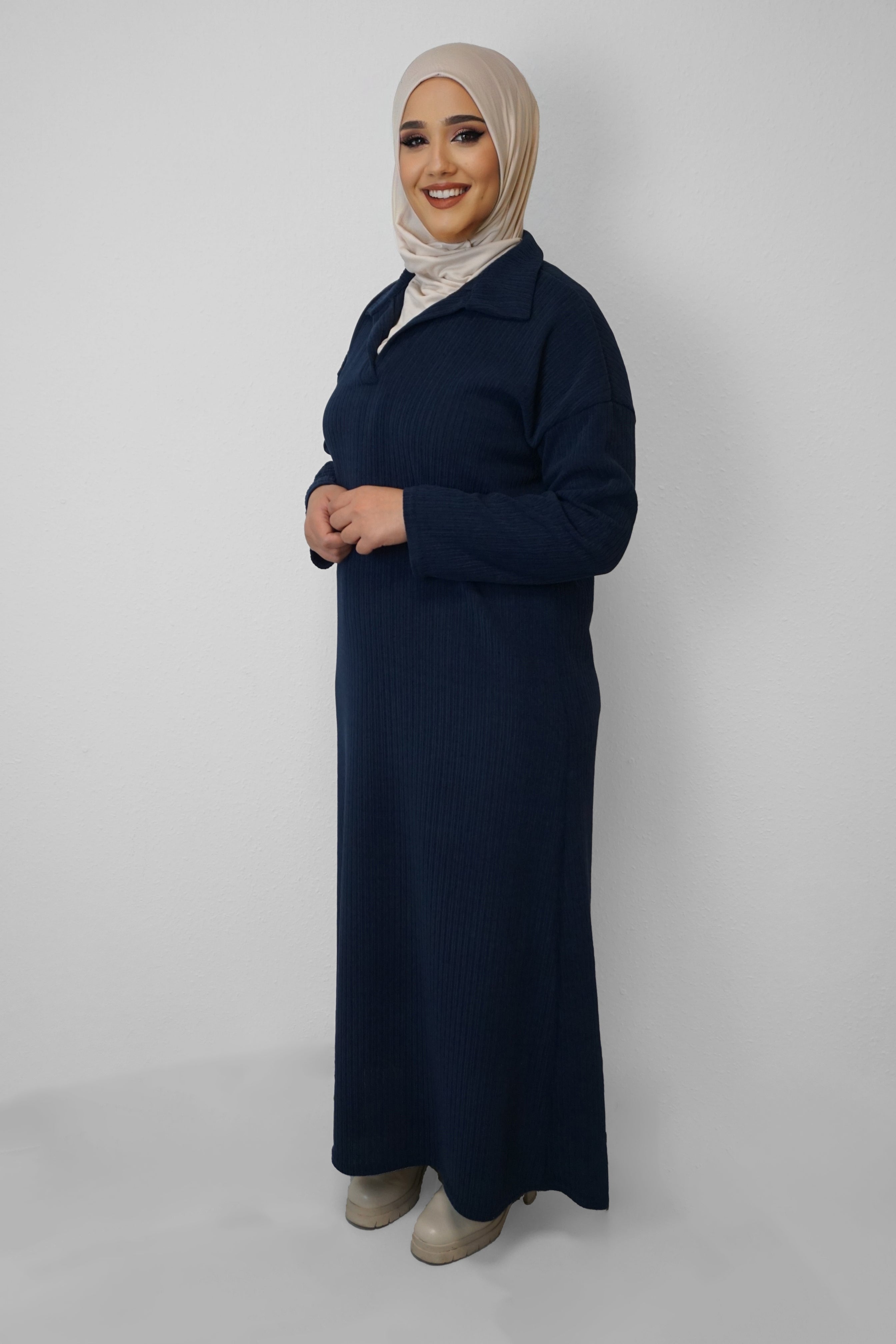 Cord Kleid Tamara Dunkelblau