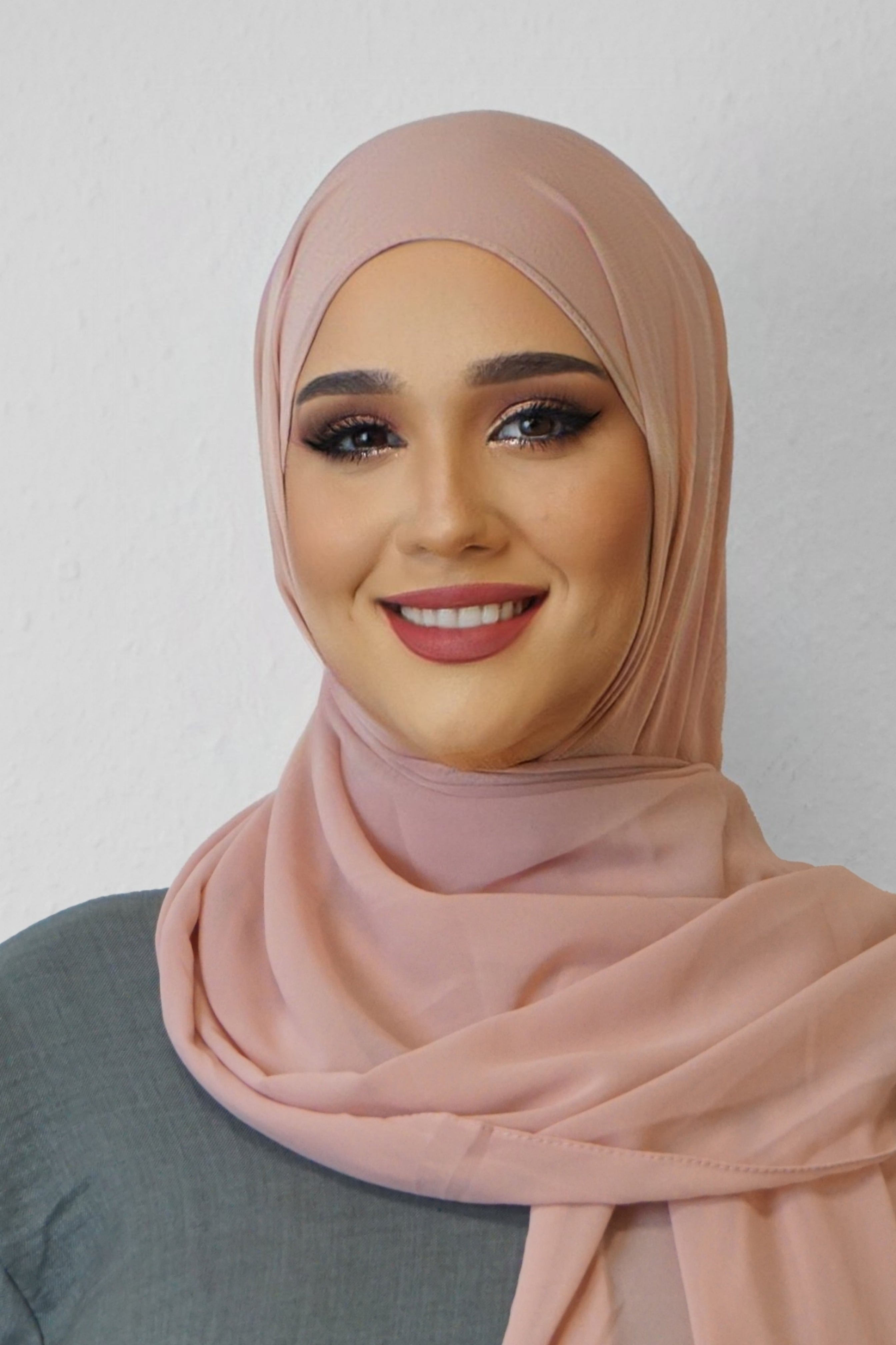 Chiffon XL Hijab Rosa