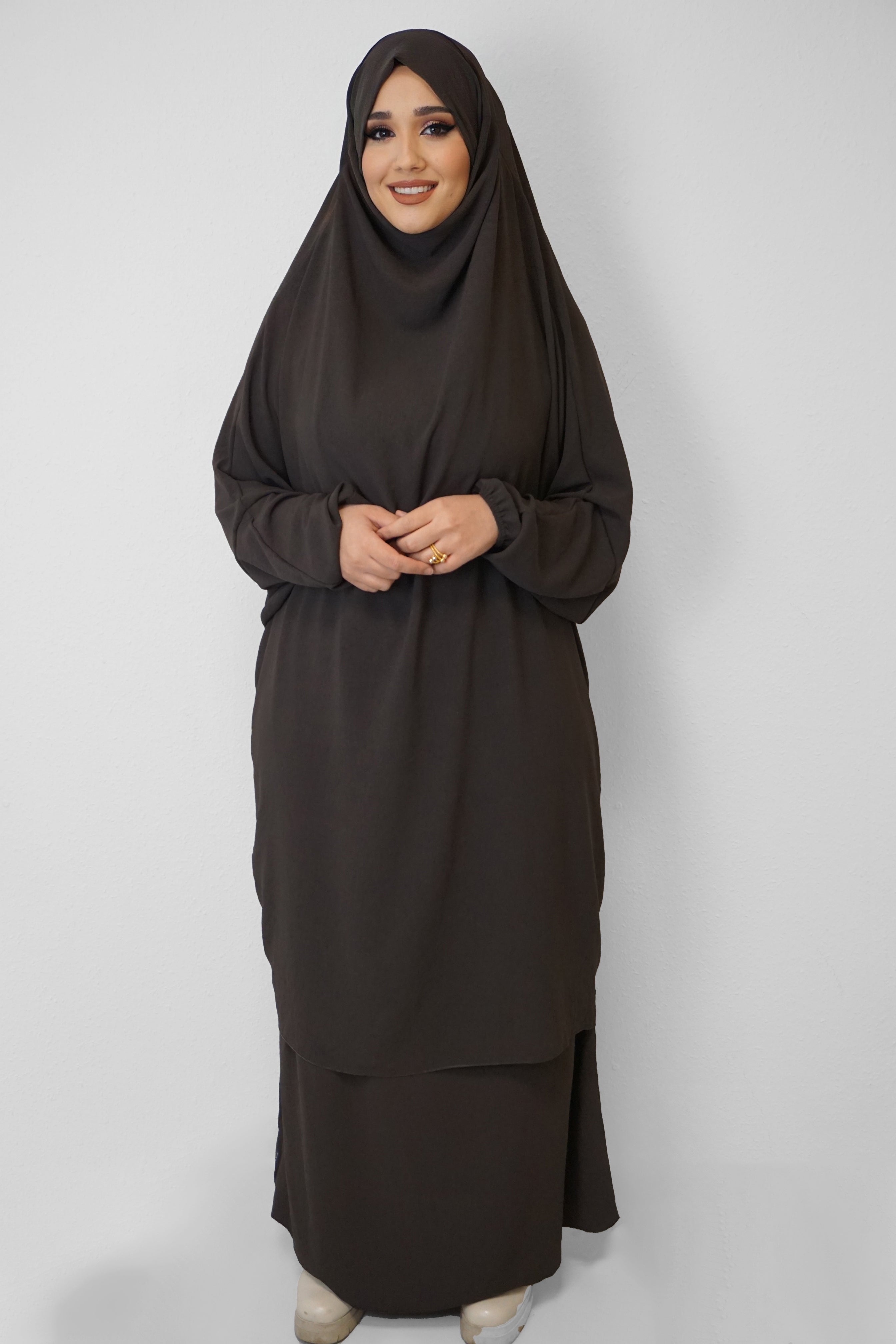 Jazz Jilbab Dunkelbraun