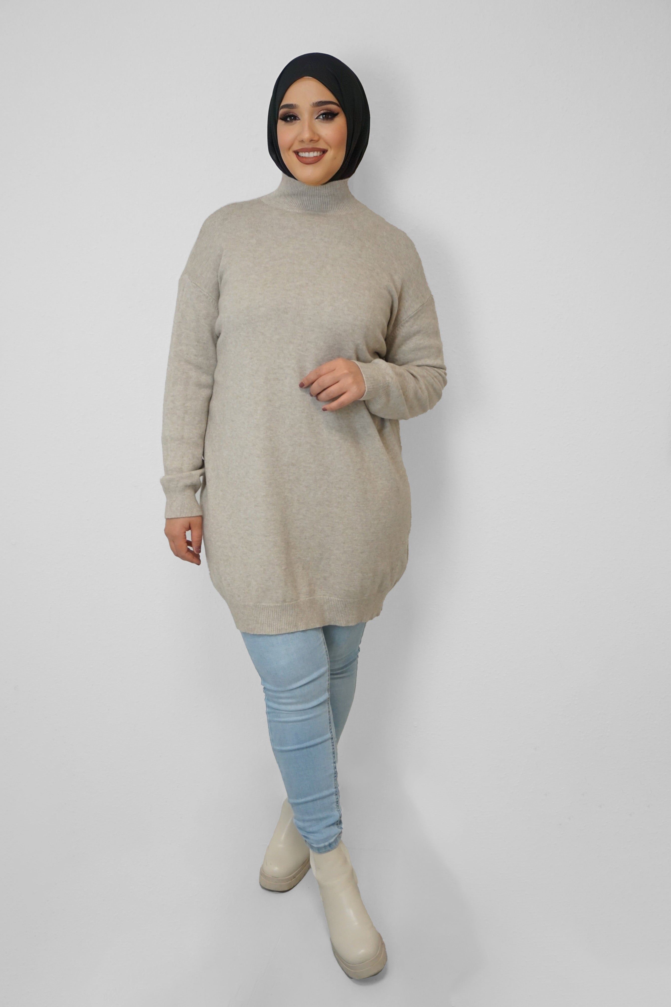Oversize Pullover Yara Taupe