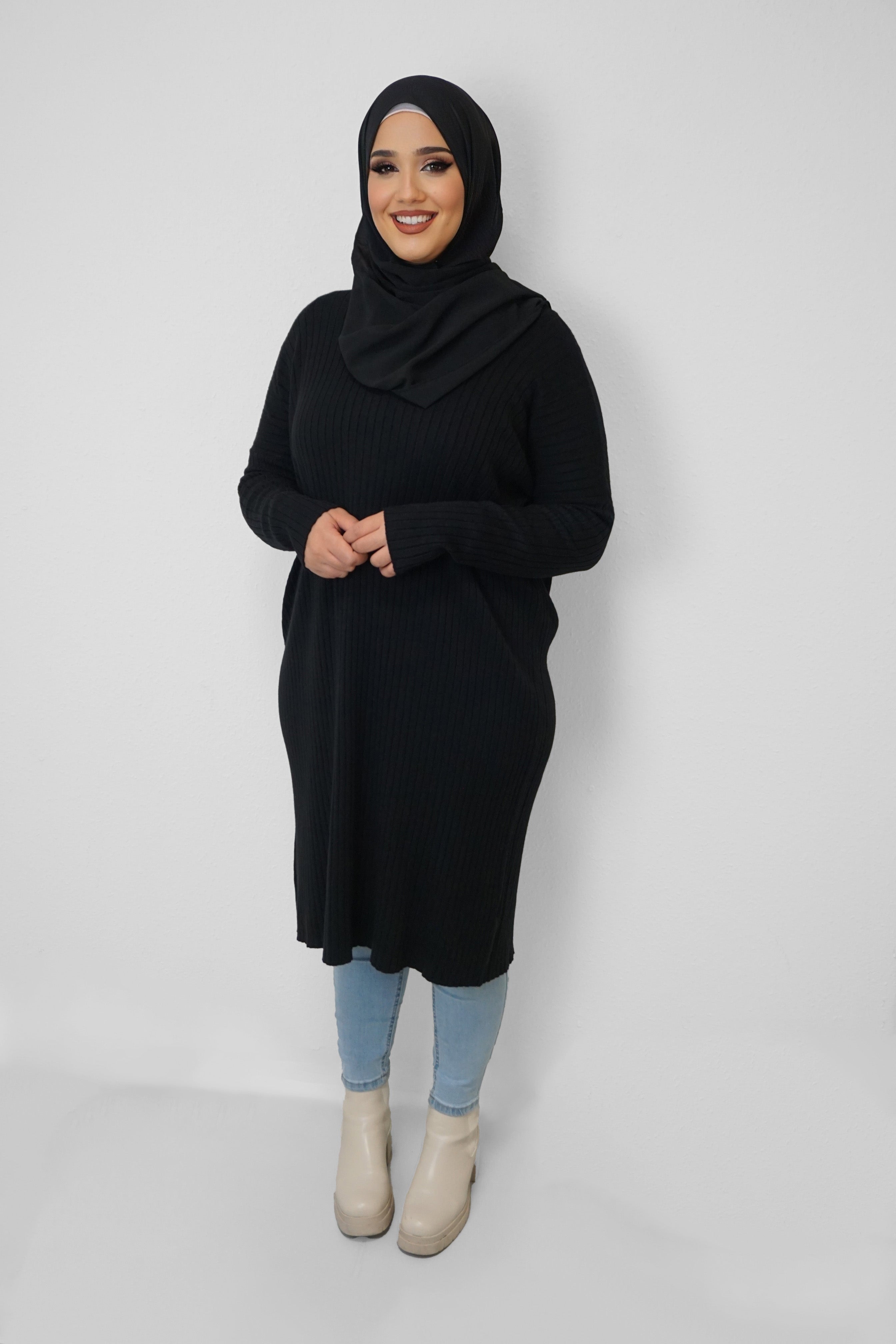 Oversize Pullover Nilüfer Schwarz