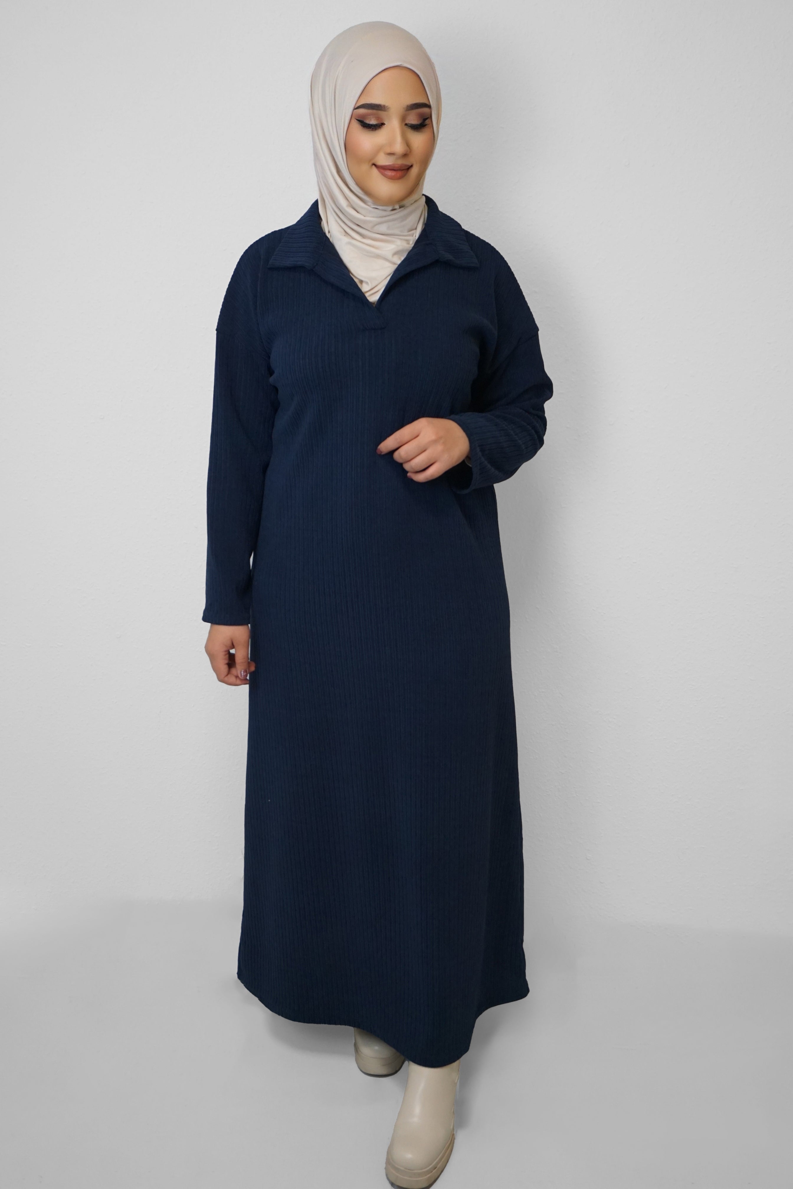 Cord Kleid Tamara Dunkelblau