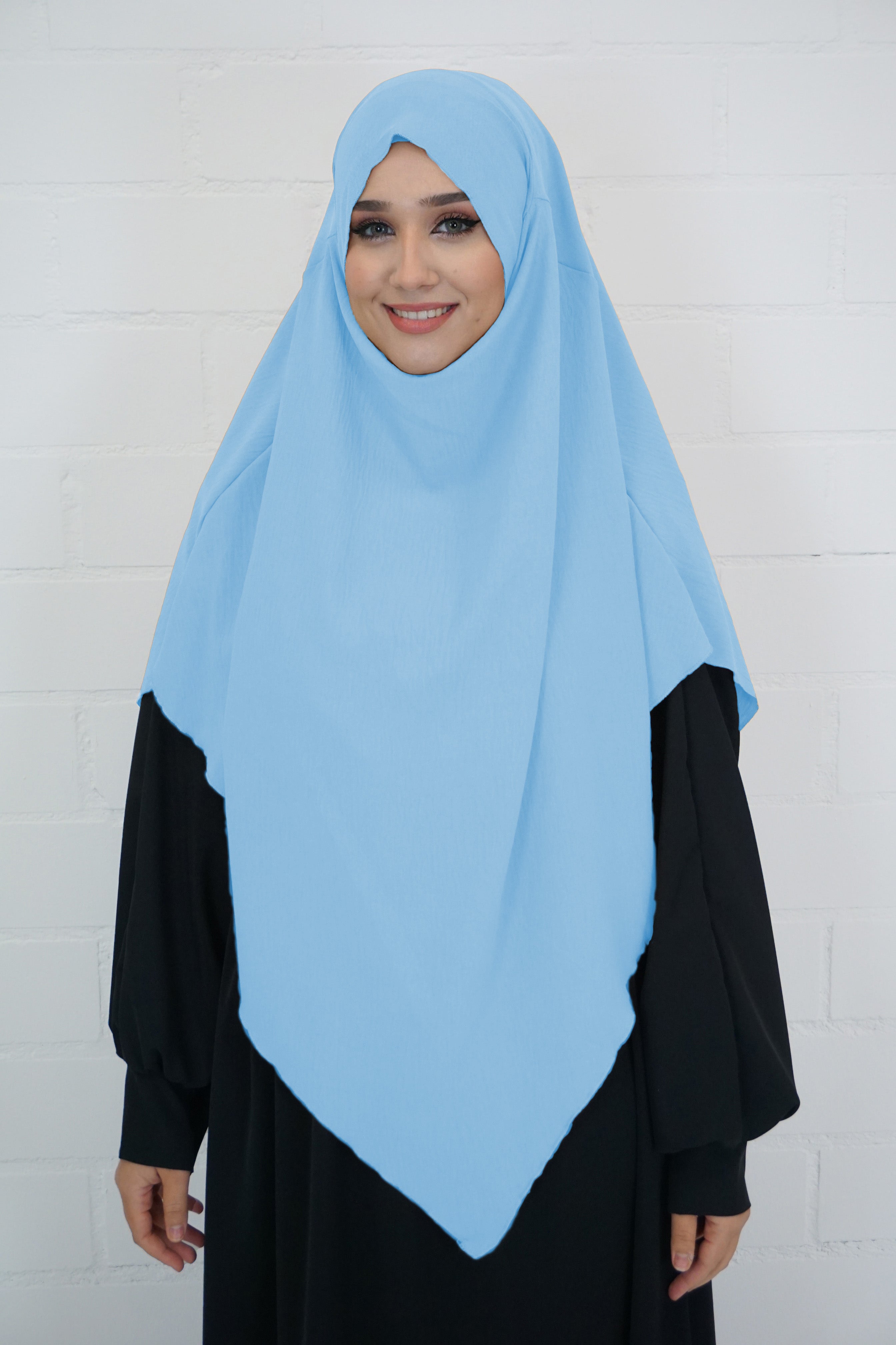 Jazz Khimar 1-lagig Wasserblau