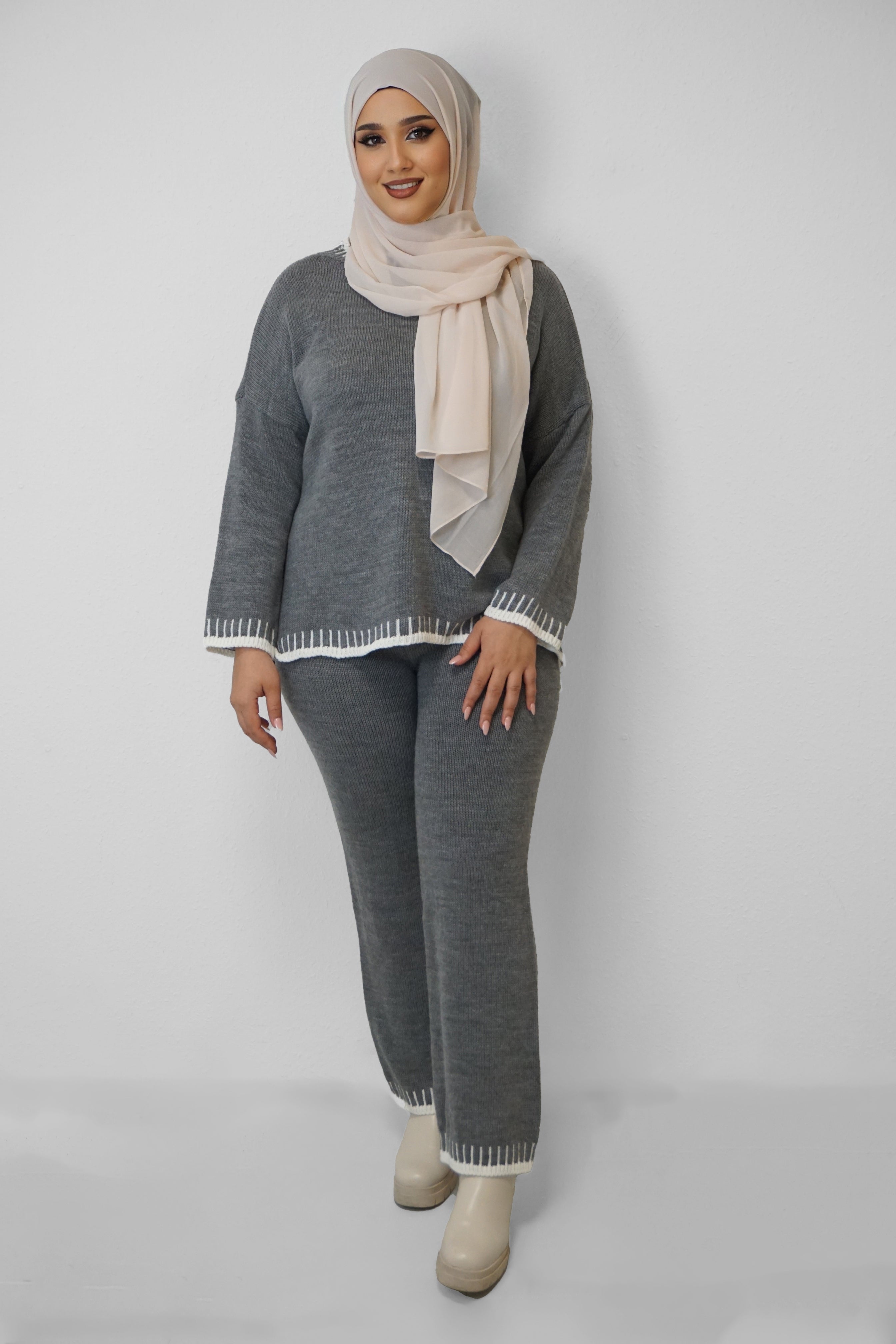 Strick Zwei-Teiler Hazar Dunkelgrau