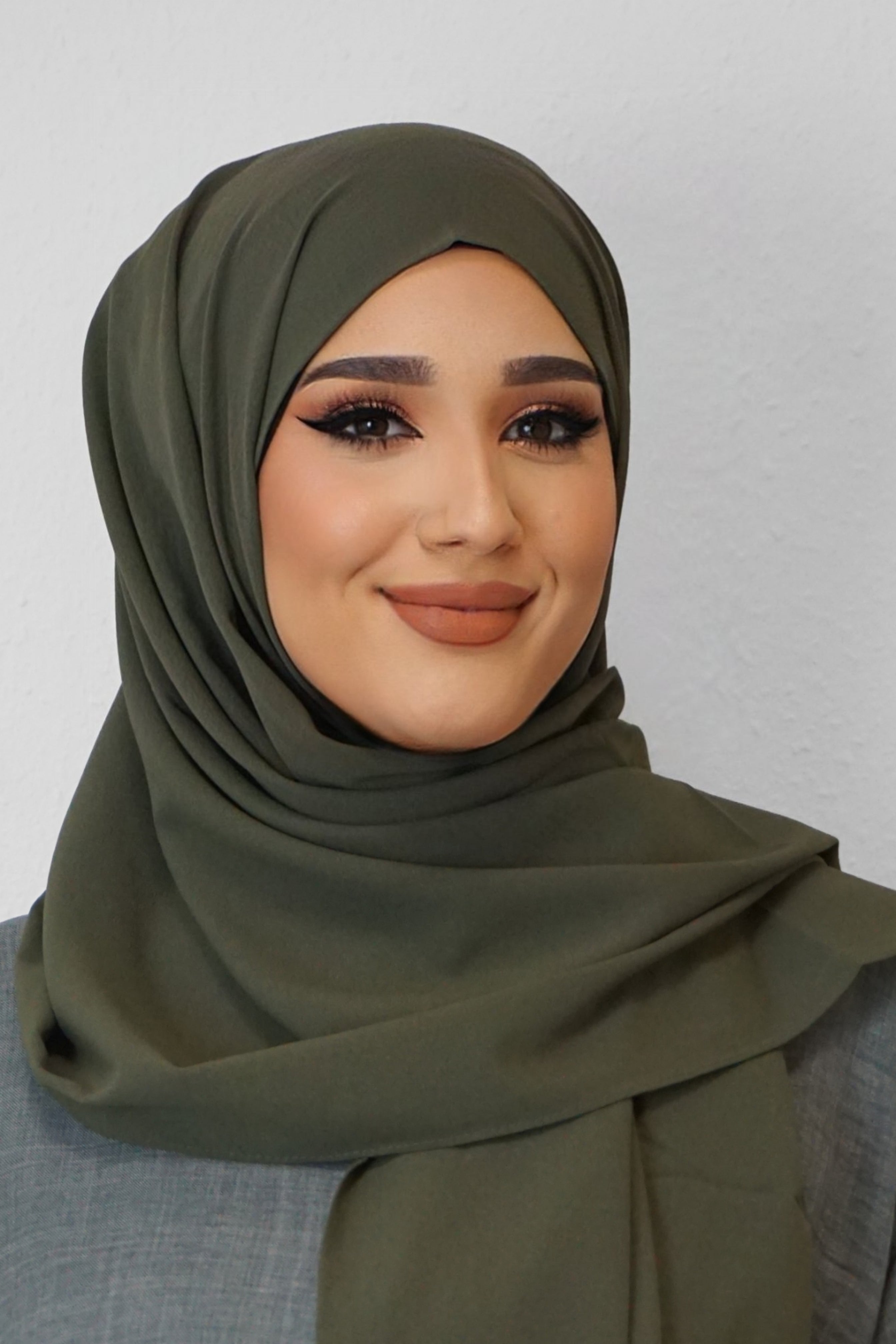 Crep Hijab Moosgrün