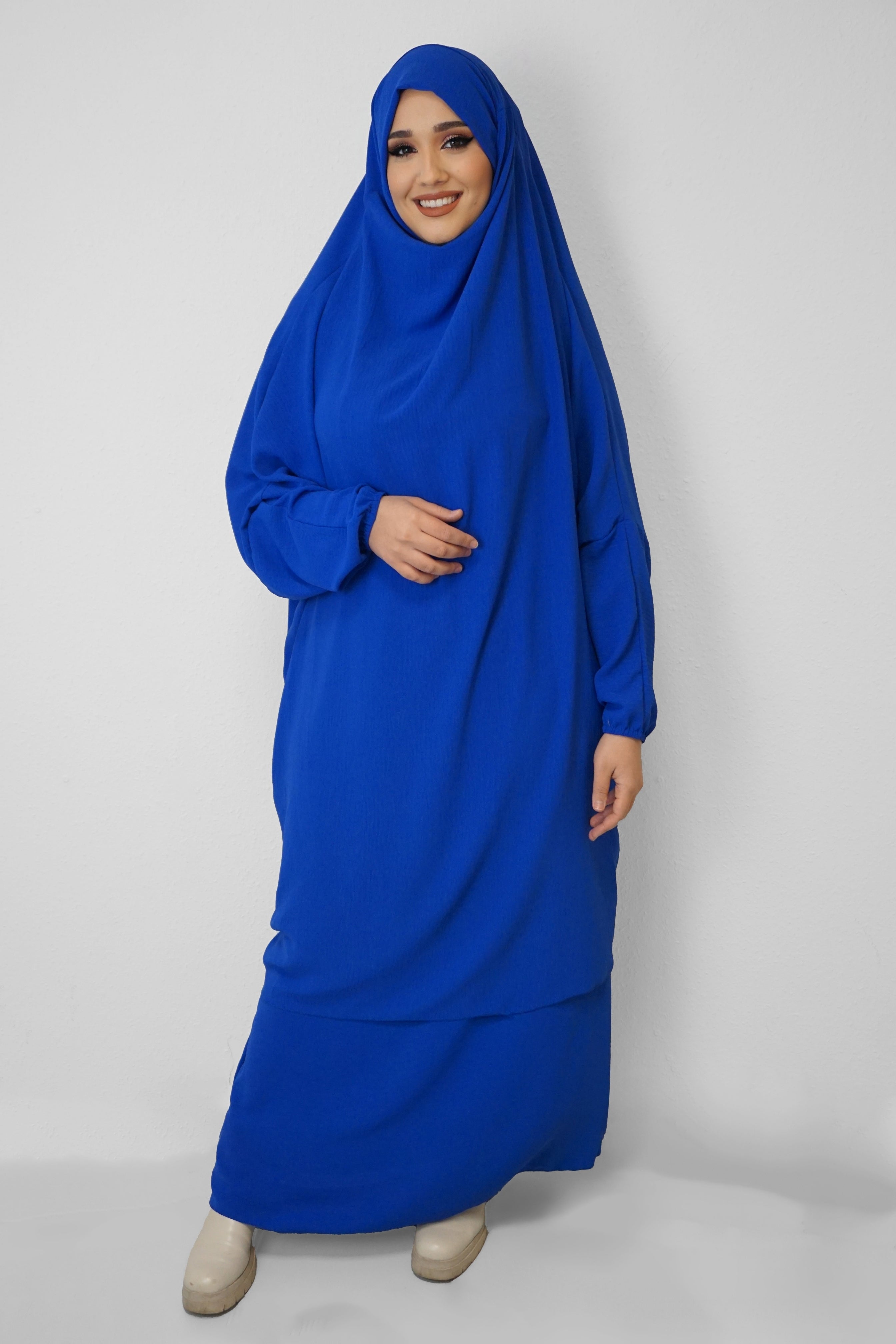 Jazz Jilbab Leuchtblau