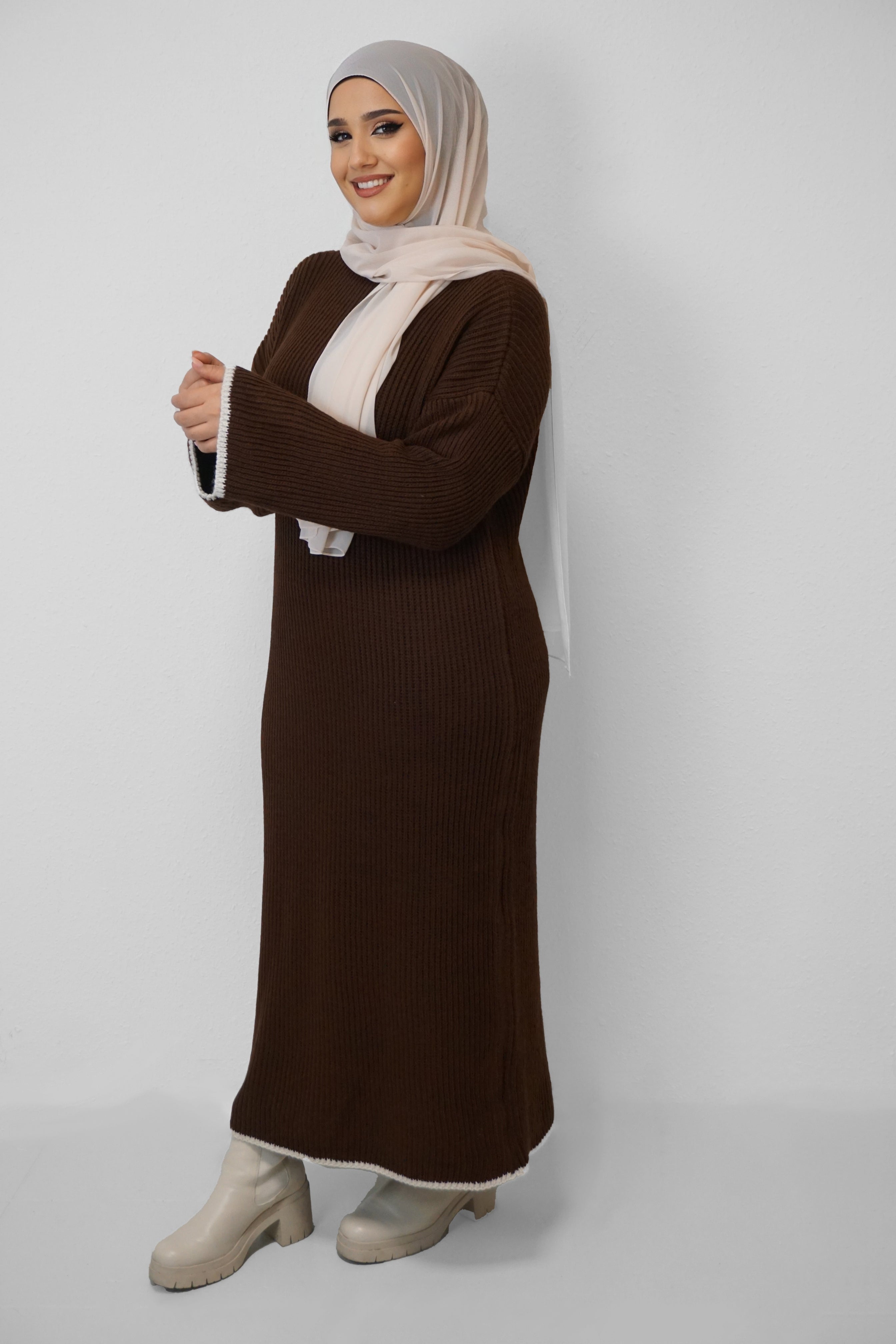 Maxi Strick-Kleid Elif Braun