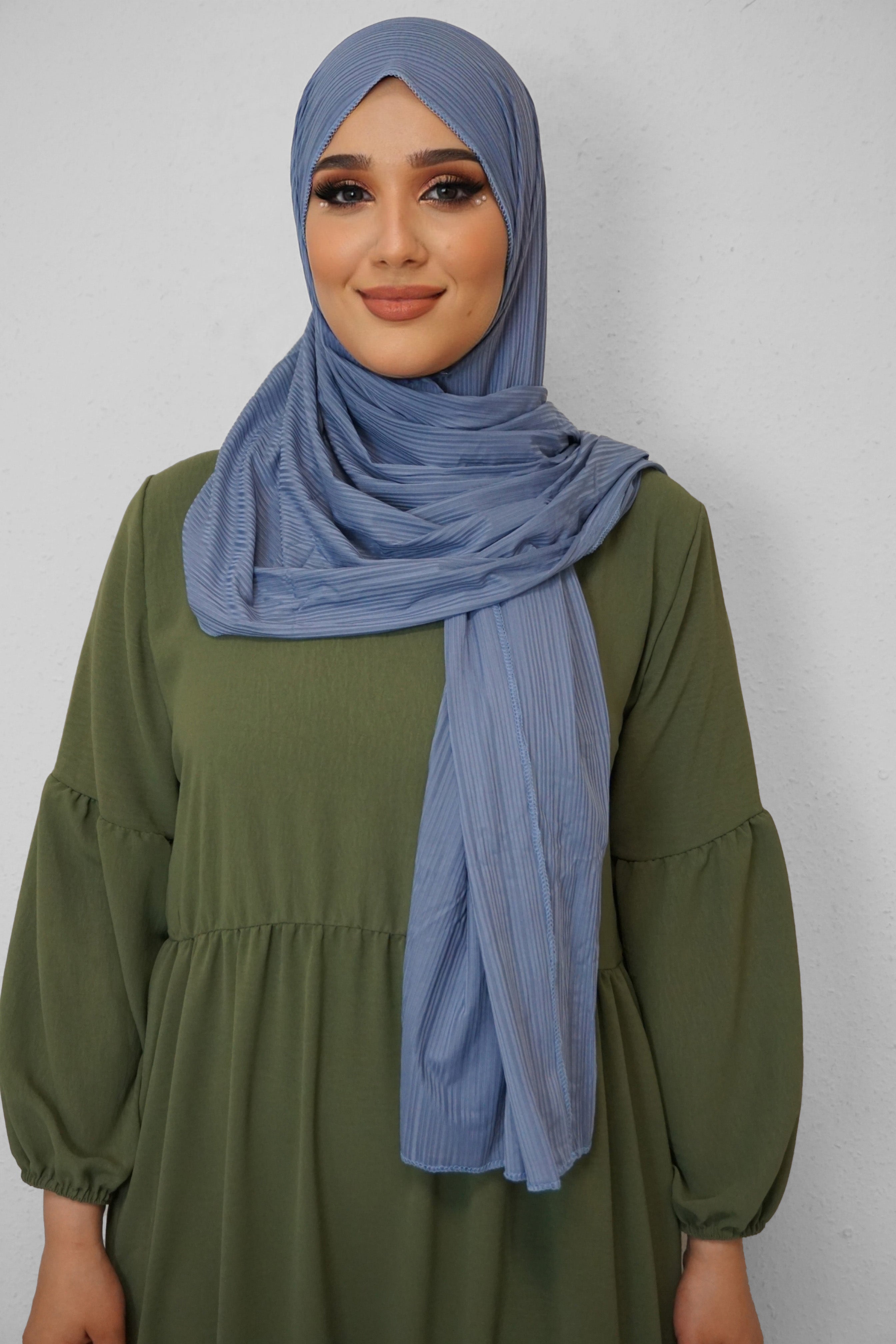 Jersey Ripped Fein Hellblau